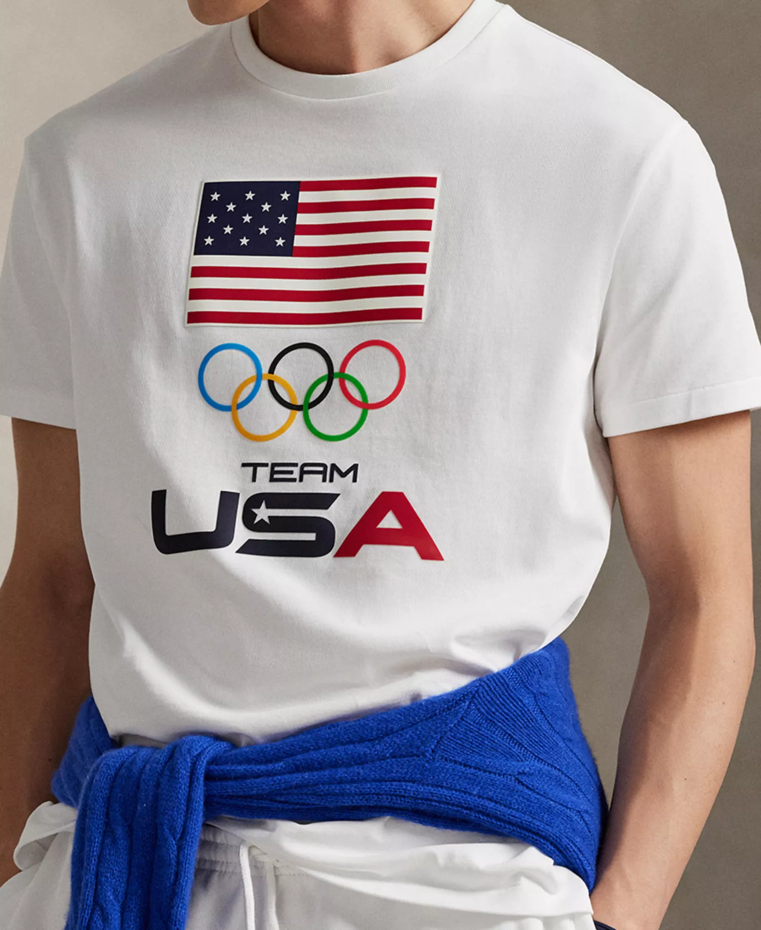 Men's Team USA Jersey Graphic T-Shirt - White - L