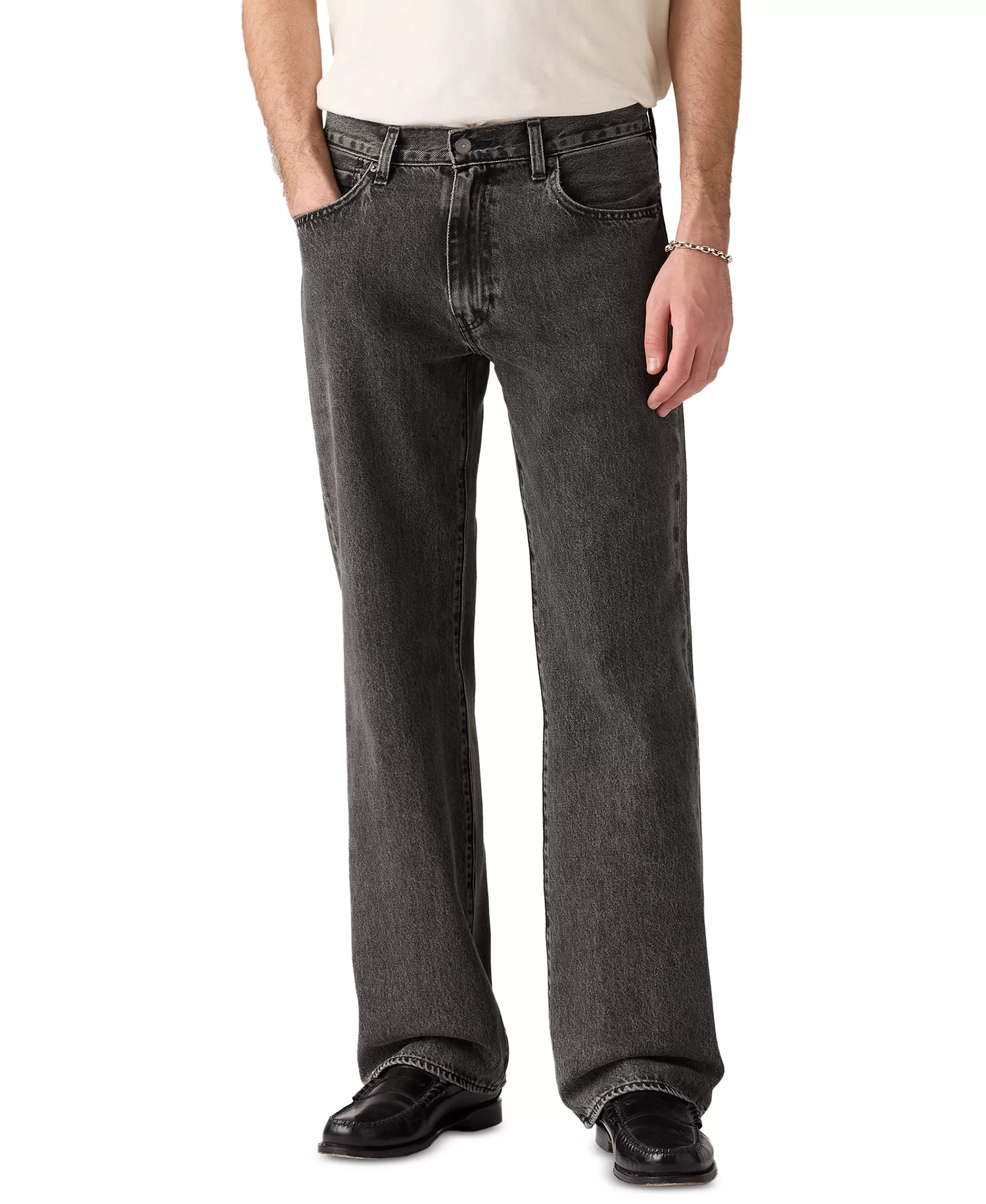 Men's Regular-Fit Flare Jeans - Washed black - 33 - 30