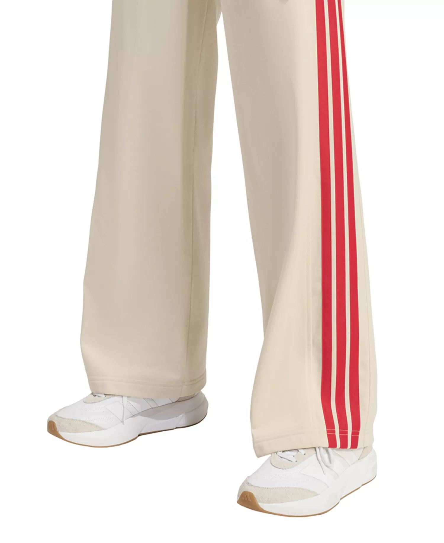 Women's 3-Stripes Fashion Sportswear Track Pants - Crystal Linen/pure Ruby - L