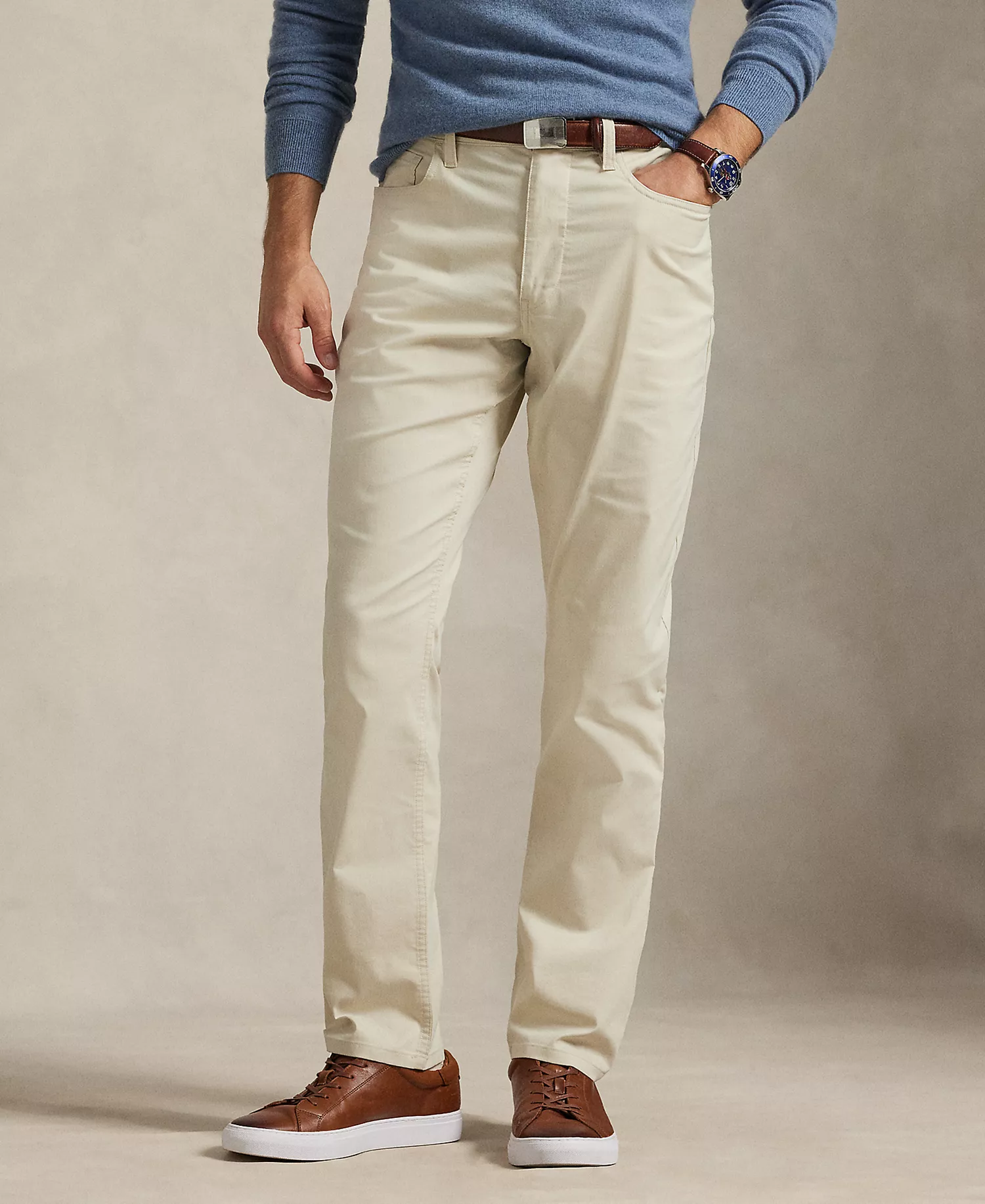 Men's Active-Fit Performance Twill Pants - Basic Sand - 30x30