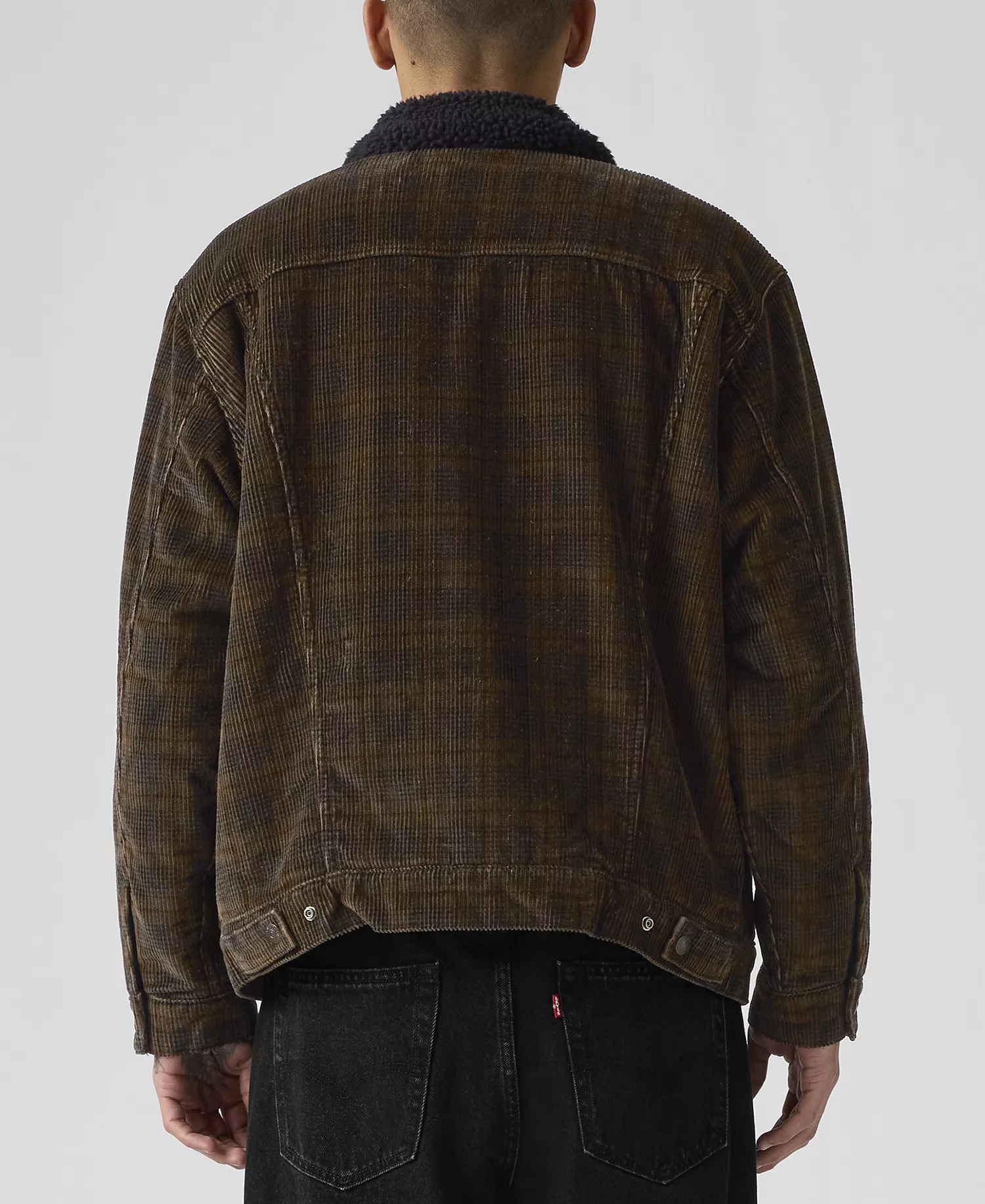 Men's Loose-Fit Long-Sleeve Trucker Jacket - Ennis Plaid - 2XL