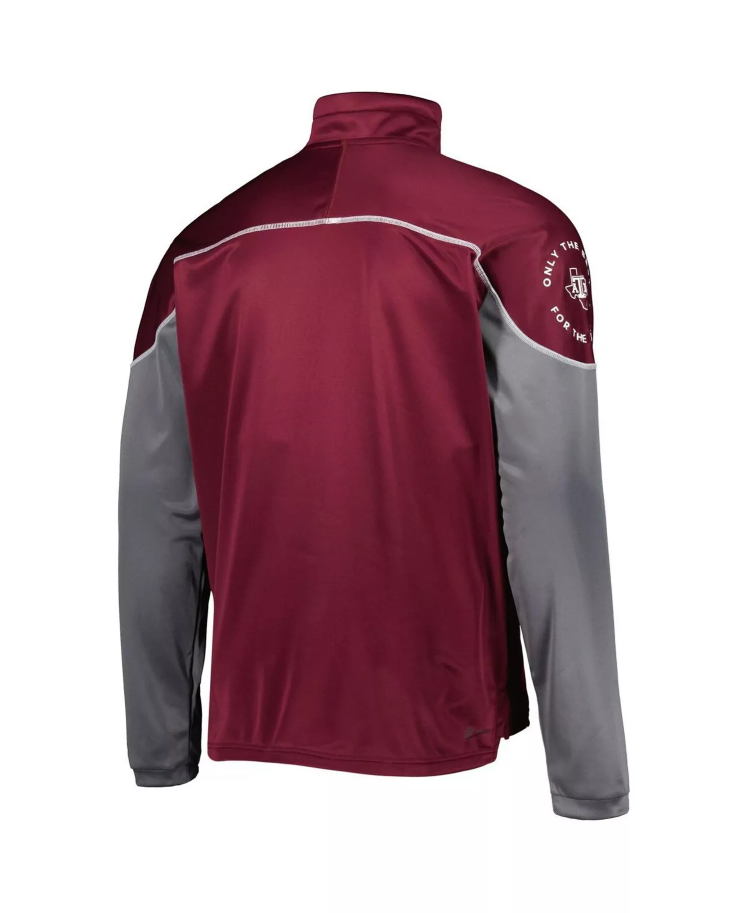 Men's Maroon Texas A&M Aggies AEROREADY Knit Quarter-Snap Jacket - Maroon - 2XL