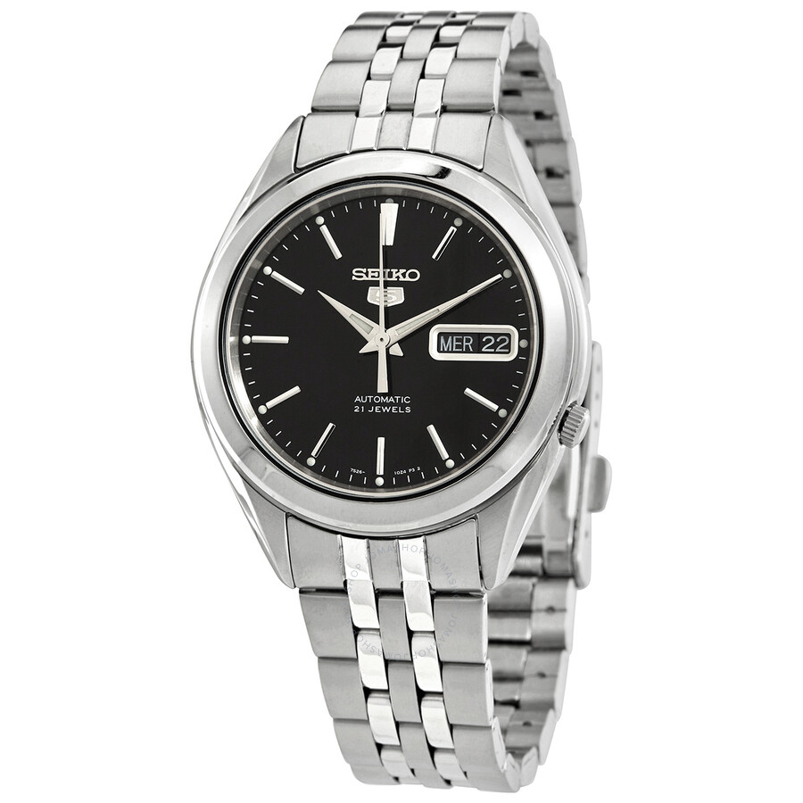 Seiko 5 Automatic Black Dial Men's Watch