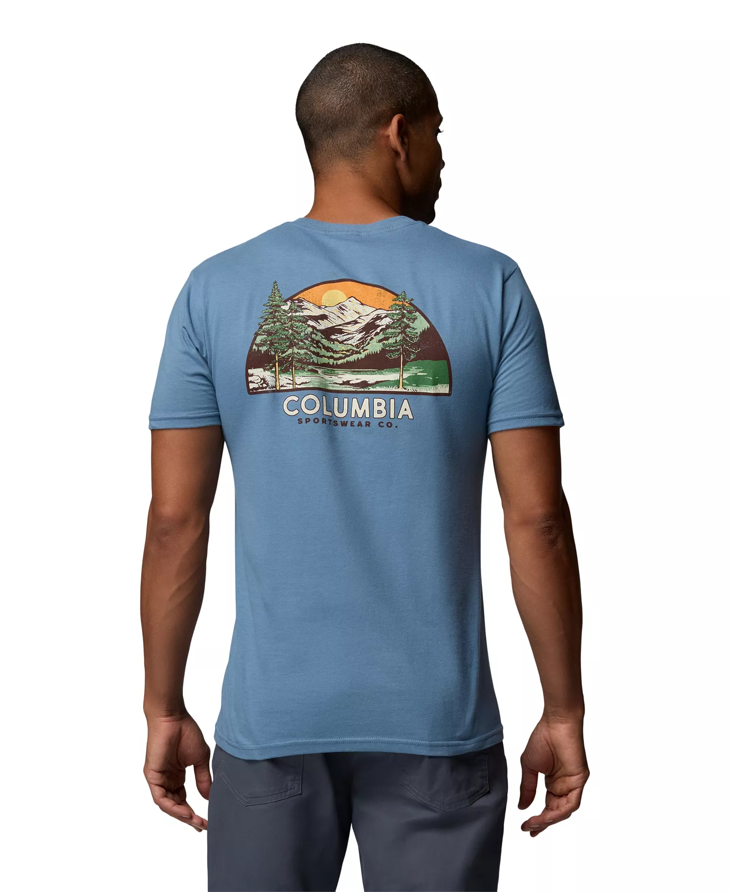 Men's Short-Sleeve Harold Graphic T-Shirt - Light Blue - L