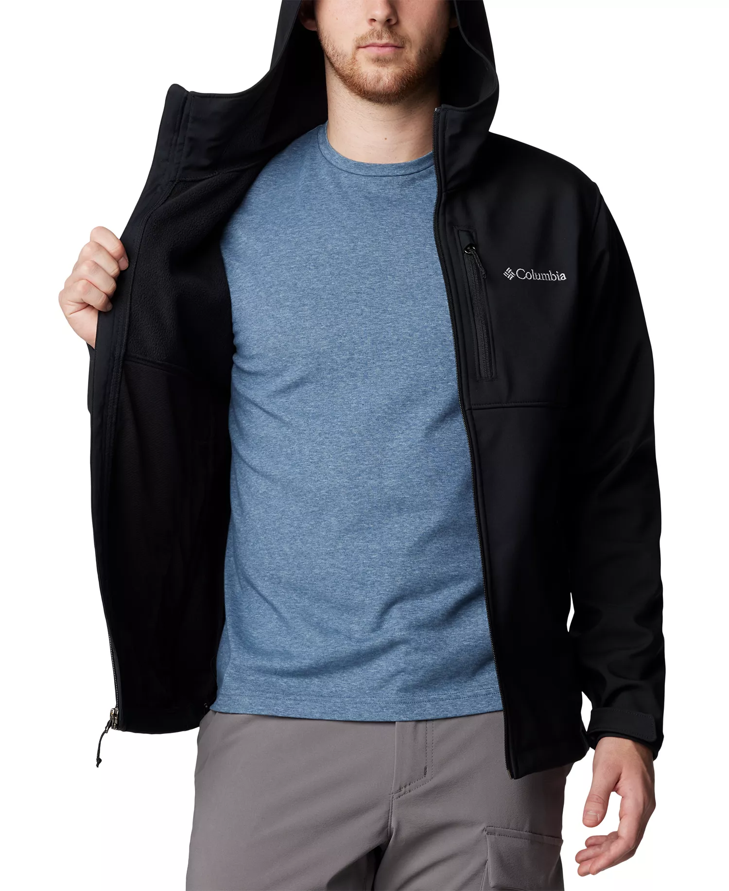 Men's Ascender II Hooded Jacket - Black - L