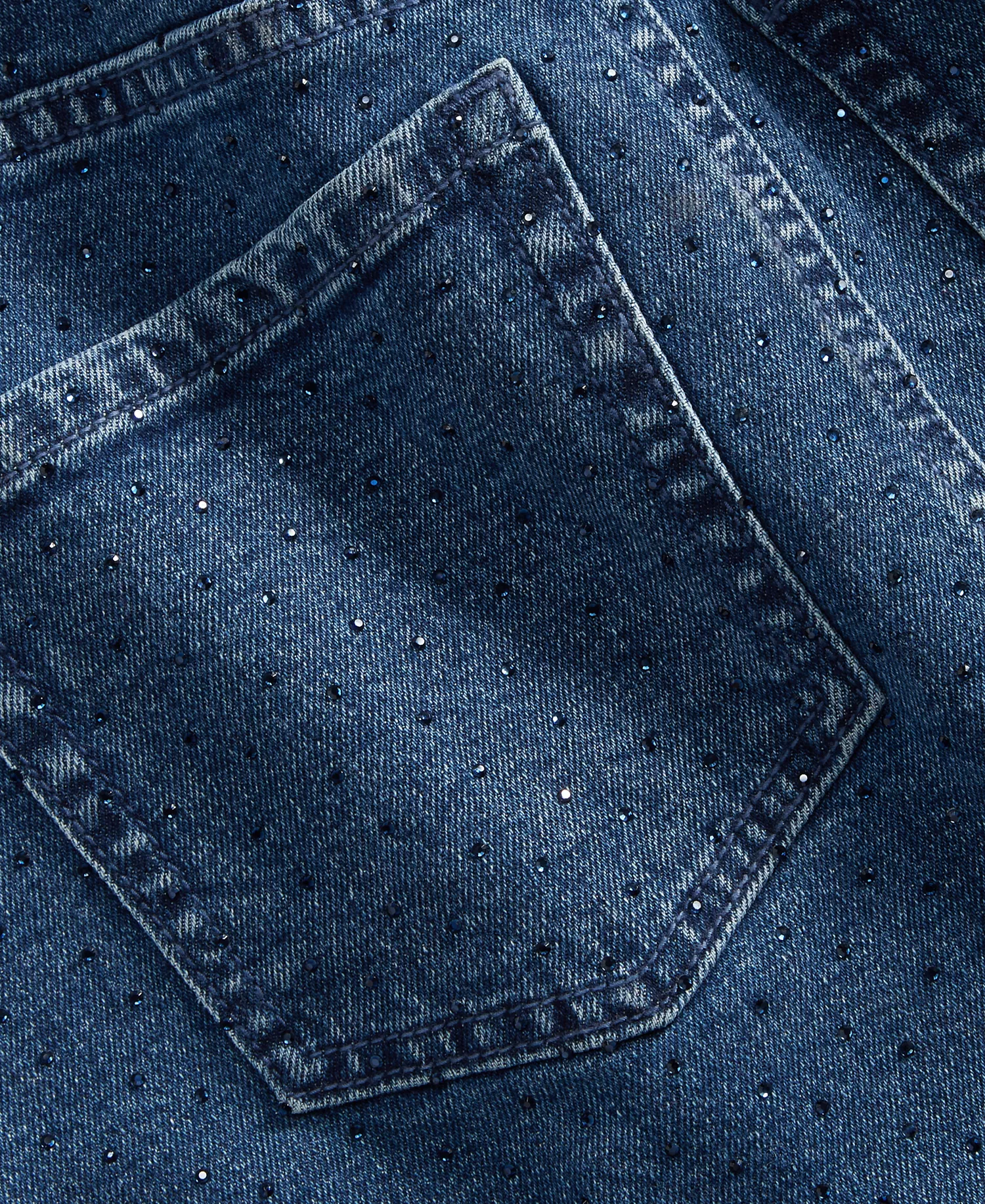 Women's Studded Denim Cotton Midi Skirt, Macy's Exclusive - Liana Wash - 0