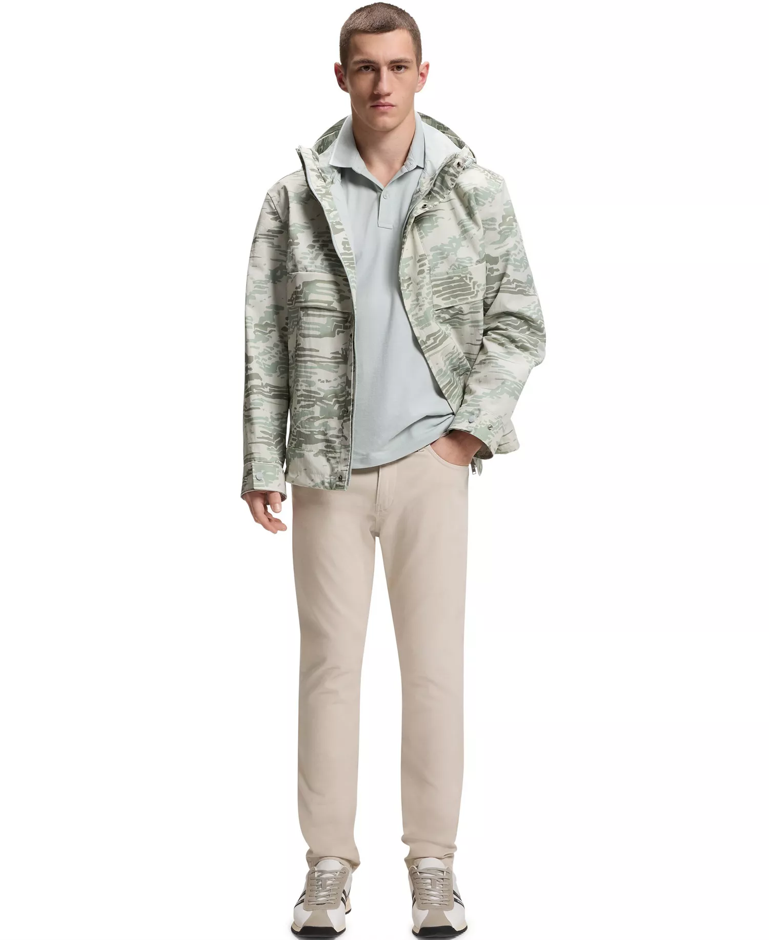 Men's Delaware Stretch-Cotton Canvas Pants - Open Gray - 30x32