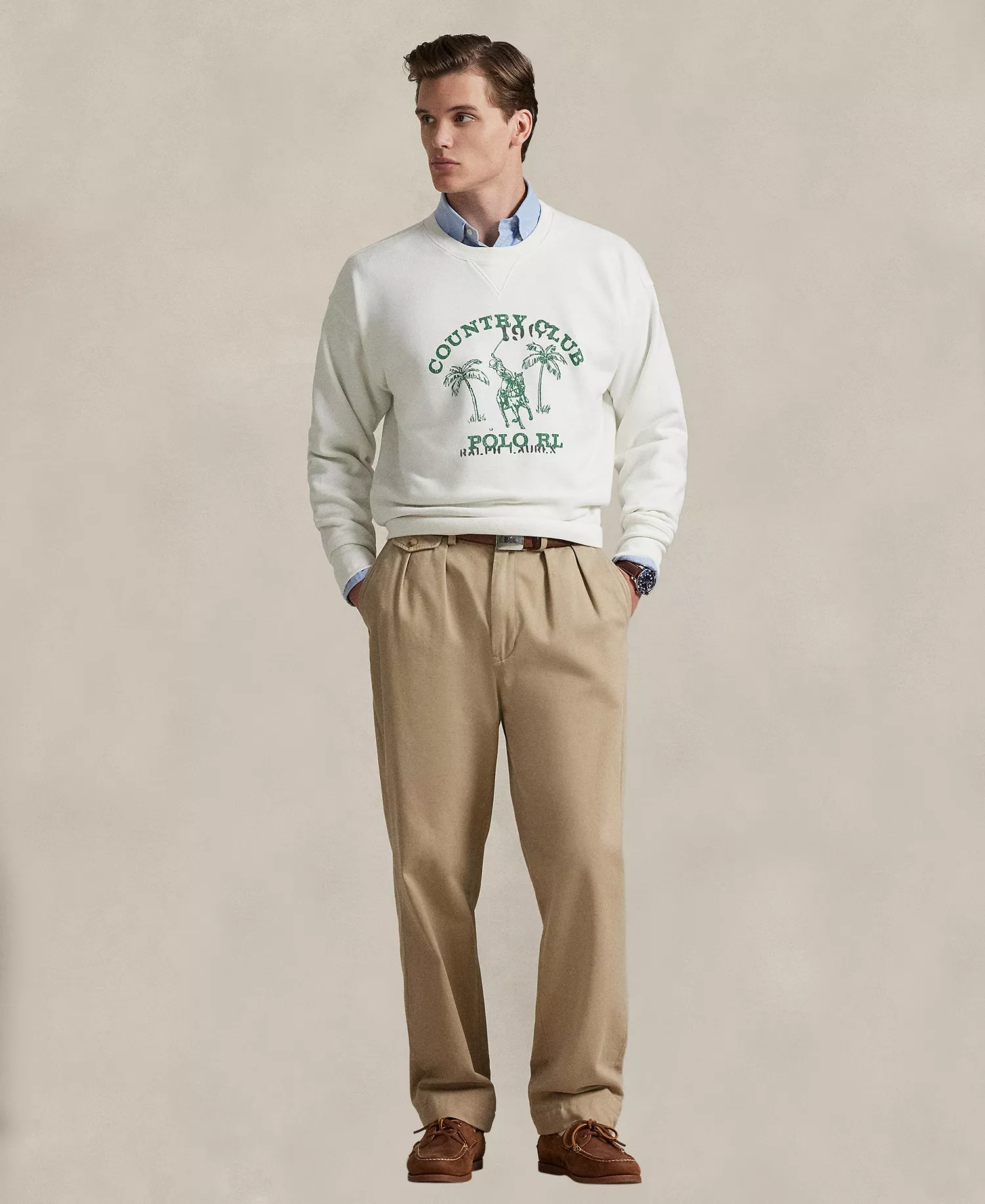 Men's Vintage-Fit Graphic Sweatshirt - Nevis - 2XL