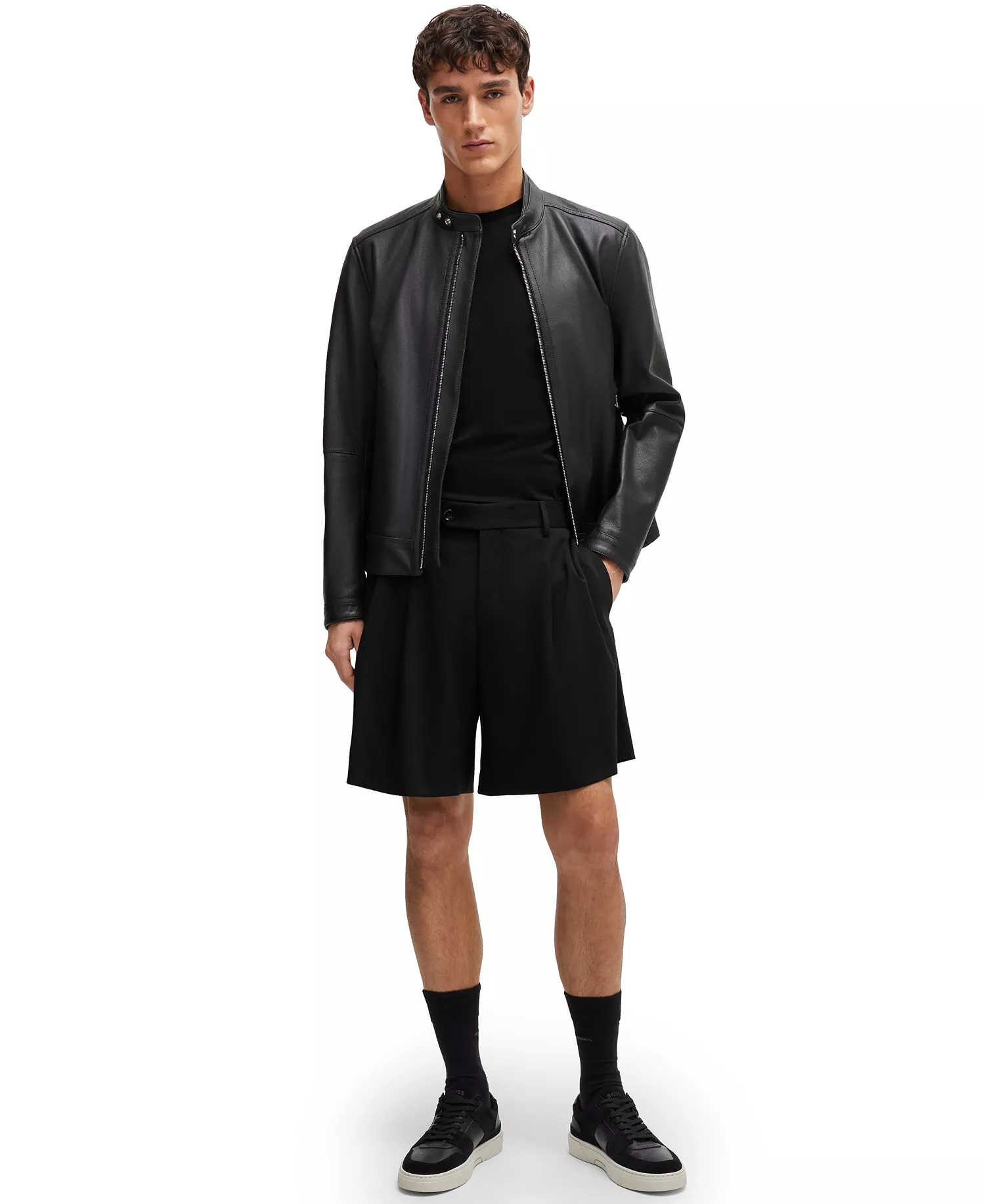 Men's Regular-Fit Cotton-Jersey T-Shirt - Black - 2XL