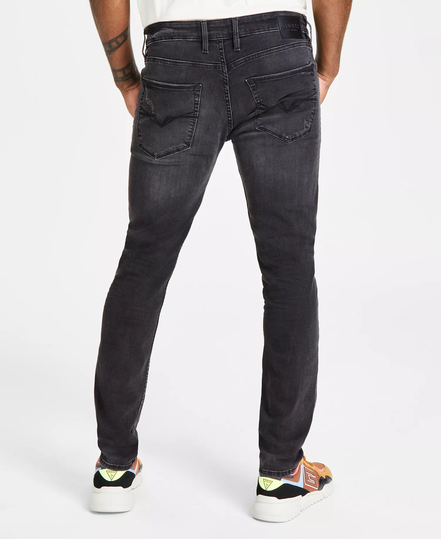 Men’s Distressed Slim Tapered Fit Jeans - Idaho - 29 - 30
