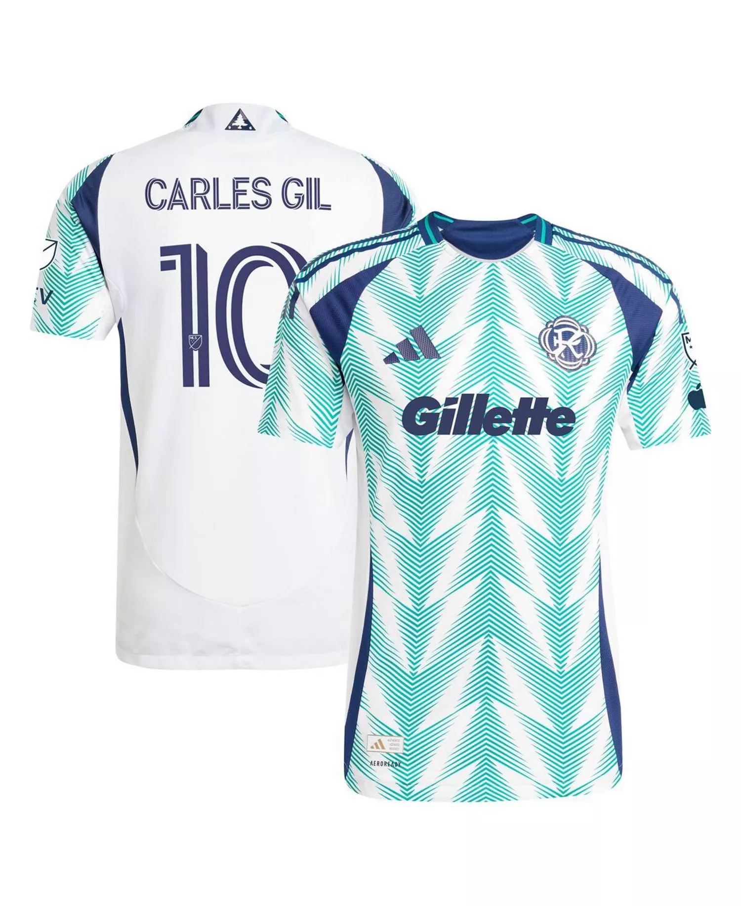 Men's Carles Gil White New England Revolution 2025 Eastern White Pine x Flag of New England Authentic Player Jersey - White - 2XL