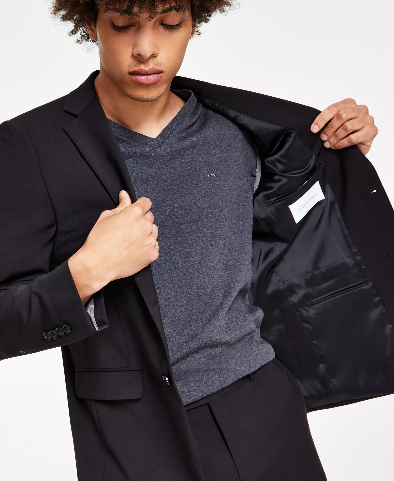 Men's Skinny-Fit Infinite Stretch Suit Separates- CLOSE OUT! - Black - 36S