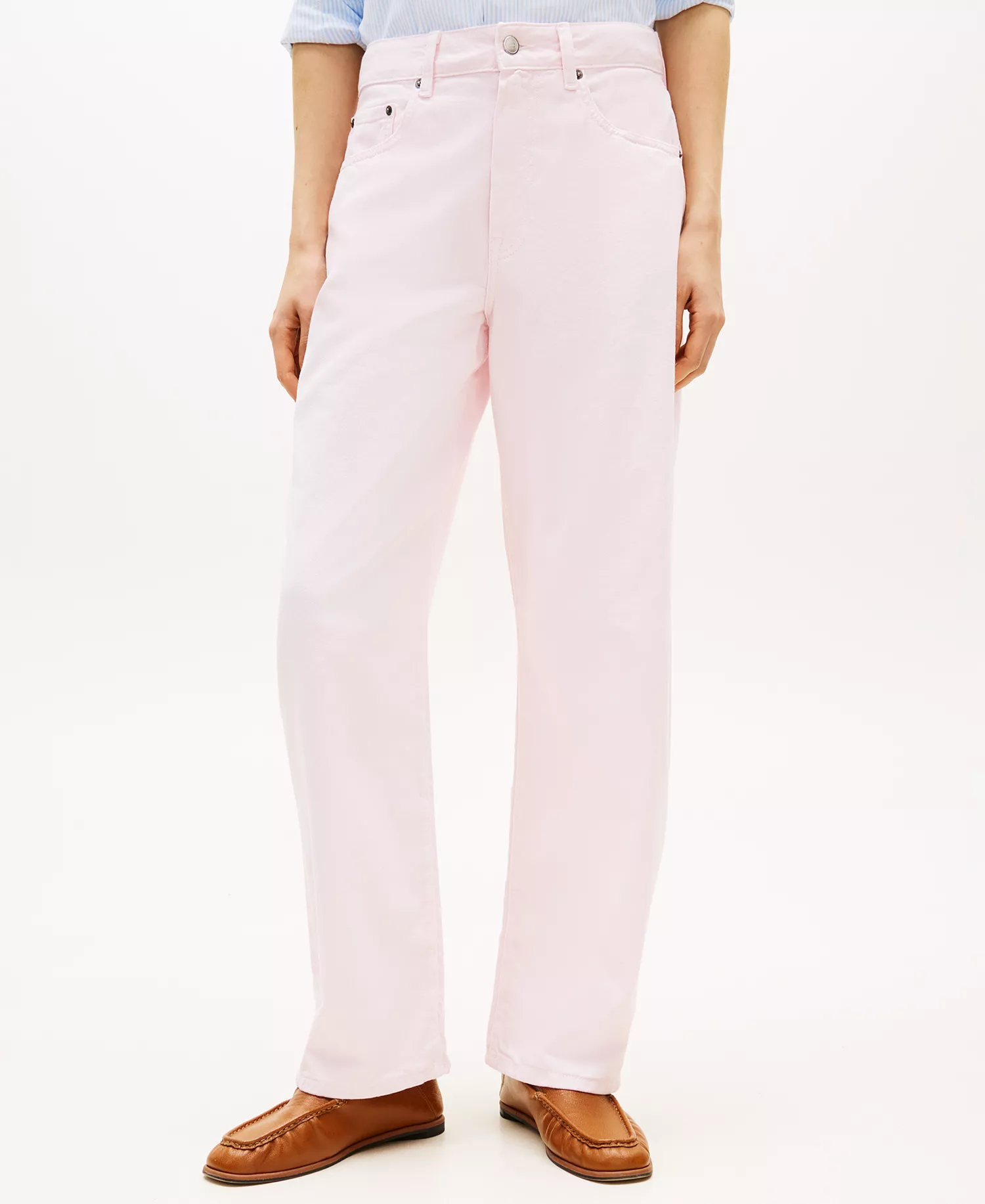 Women's Ankle Waide Leg Jeans - Polar Pink - 28 (US 6)