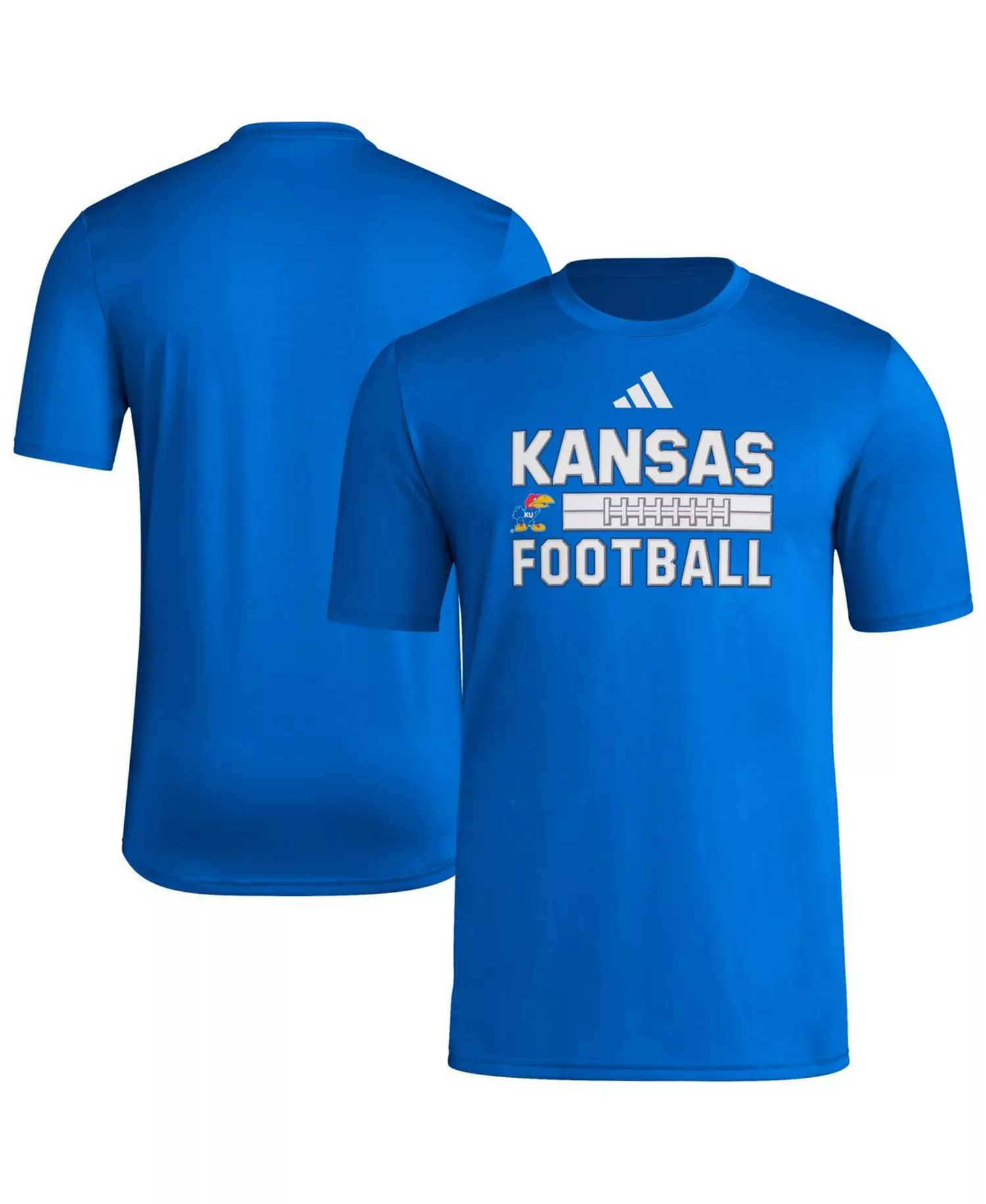 Men's Royal Kansas Jayhawks Locker Laces Out Pre-Game T-Shirt - Royal - 2XL
