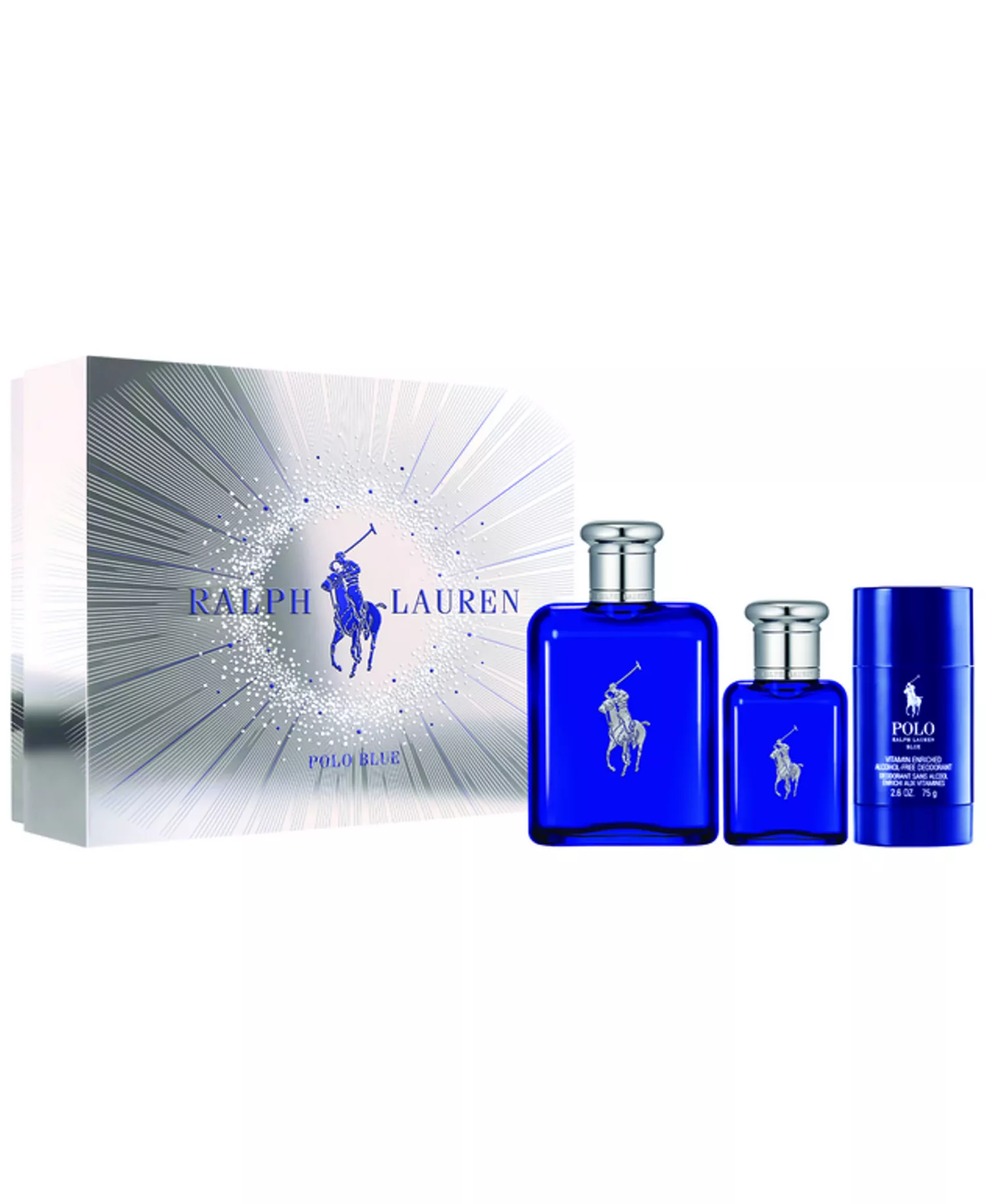 Polo Blue 3 pc. Eau de Toilette Cologne and Deodorant Gift Set - No Color - No Size