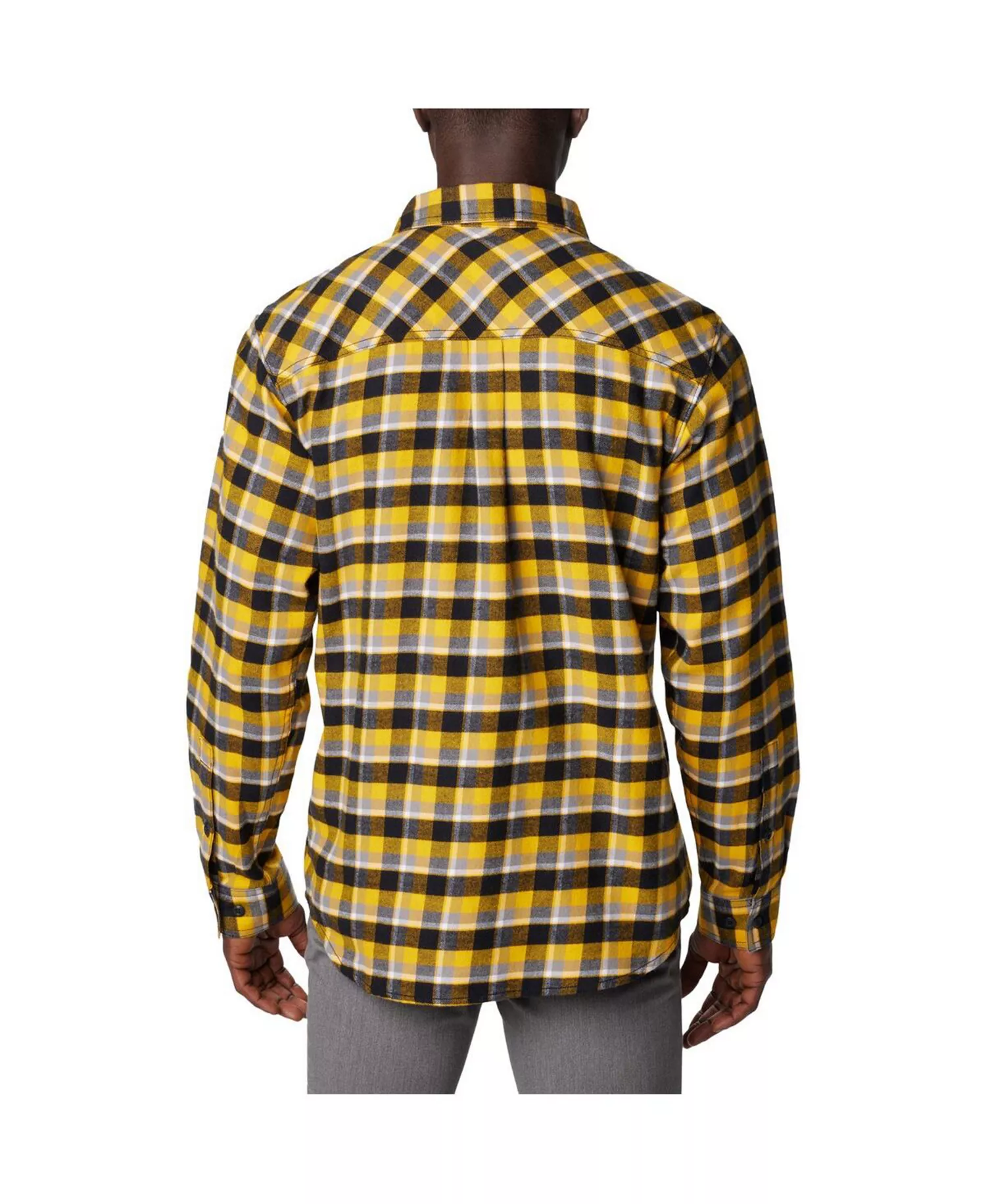 Men's Gold Iowa Hawkeyes Flare Gun Flannel Long Sleeve Shirt - Gold - L