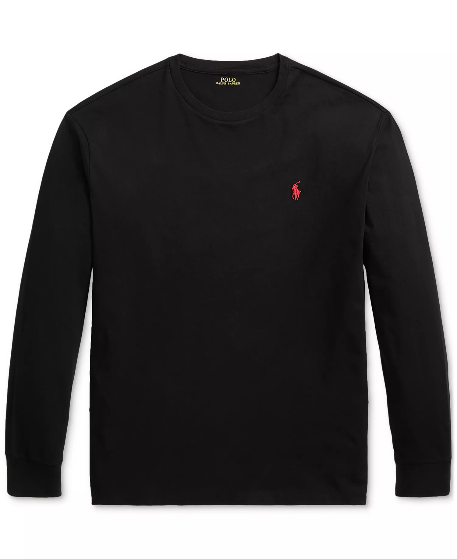 Men's Classic-Fit Jersey Long-Sleeve T-Shirt - Black - 2XL