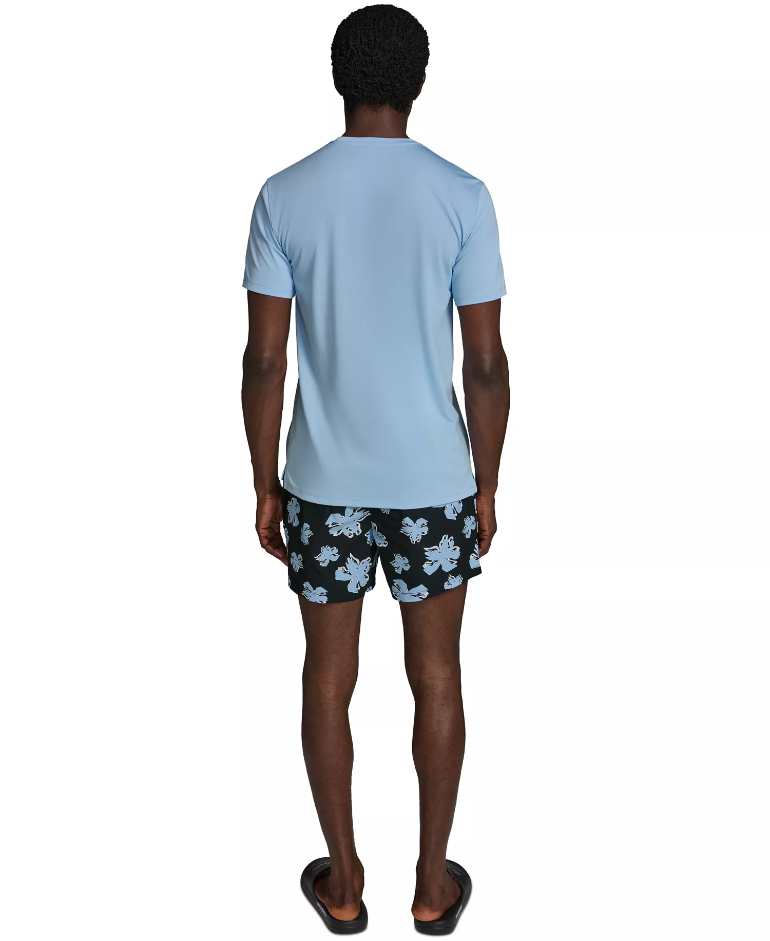 Men's Short-Sleeve Rashguard - Placid Blue - 2XL