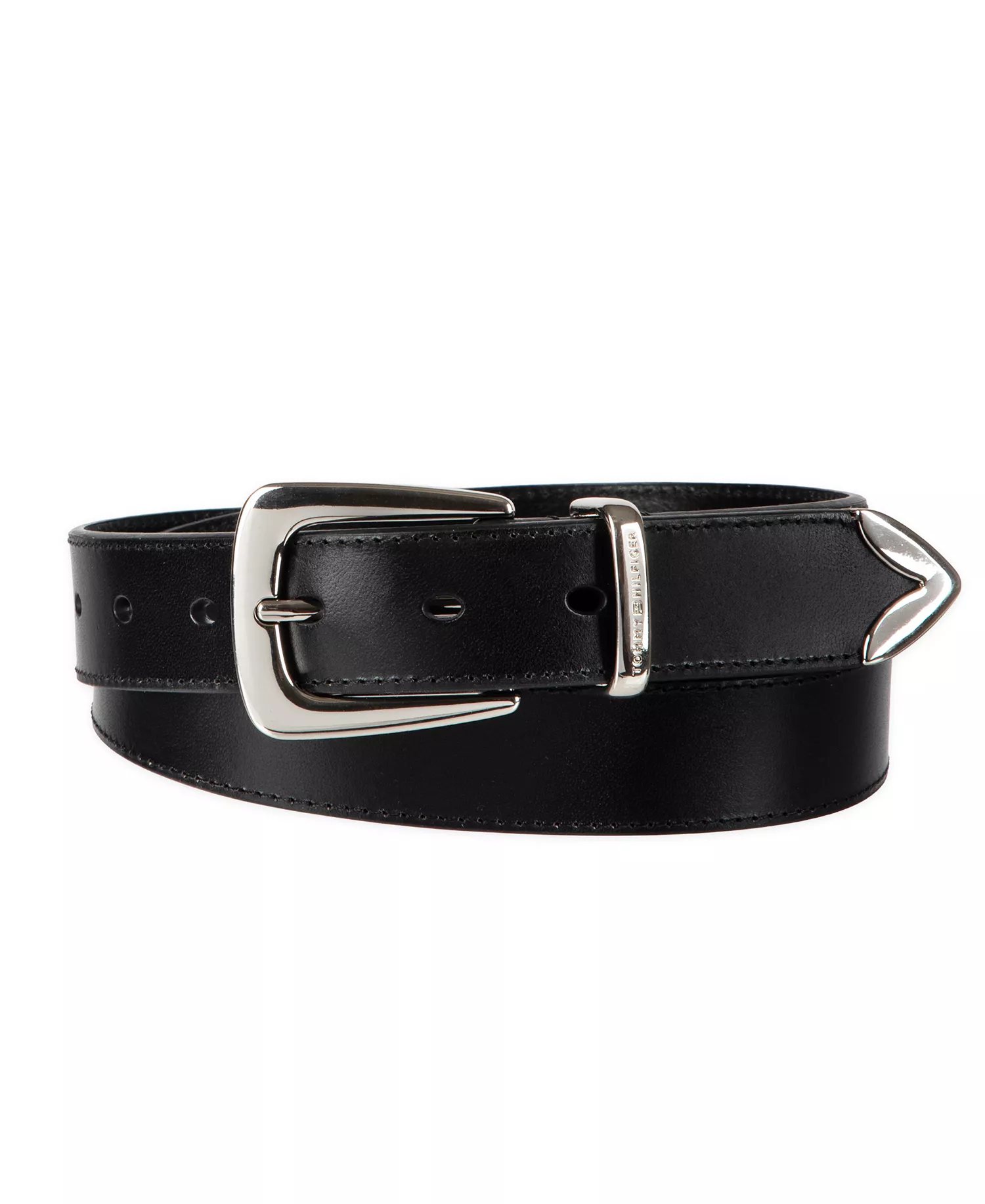 Women's Modern Casual Western Leather Belt - Black - L