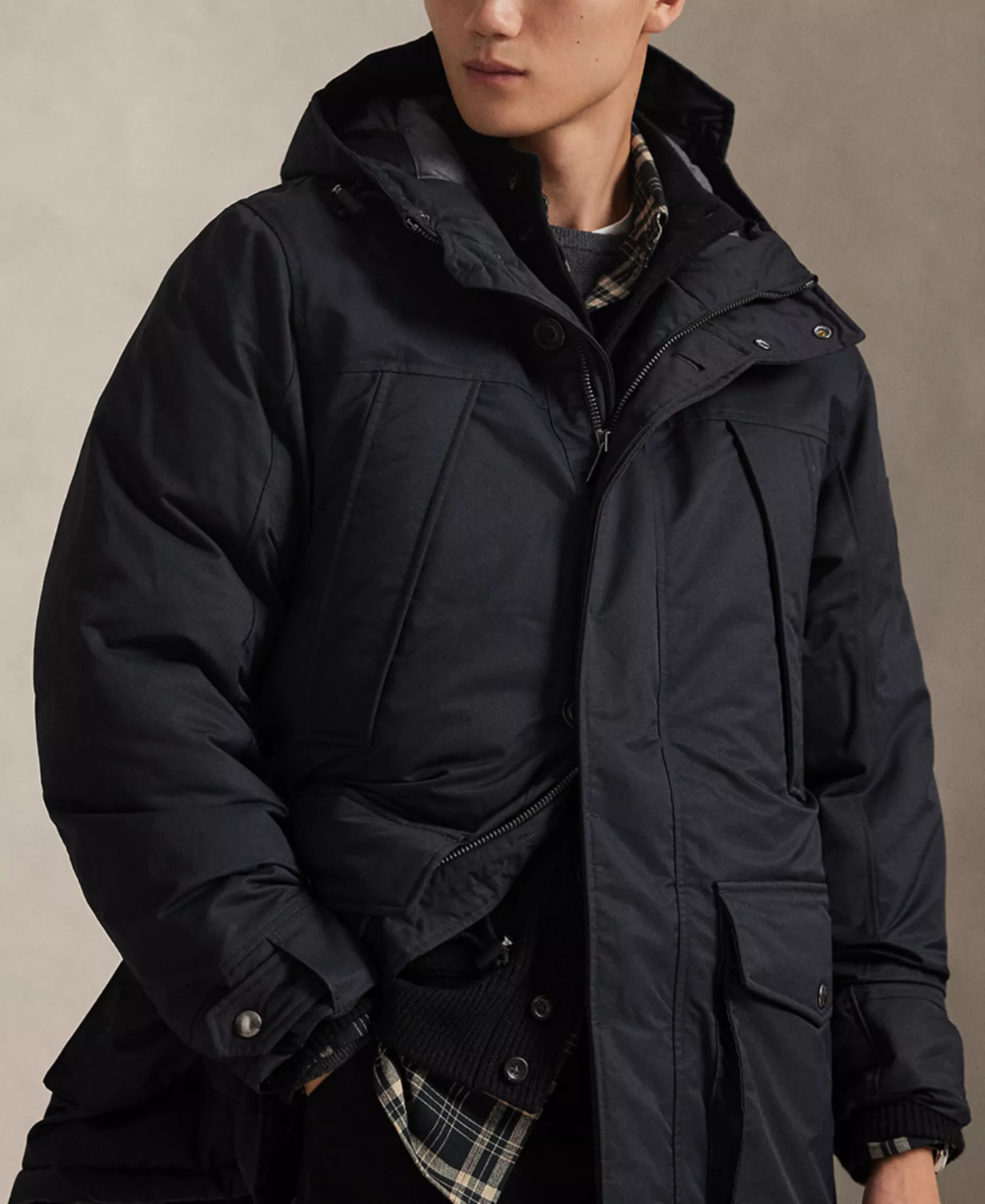 Men's Lennox Parka Jacket - Collection Navy - L