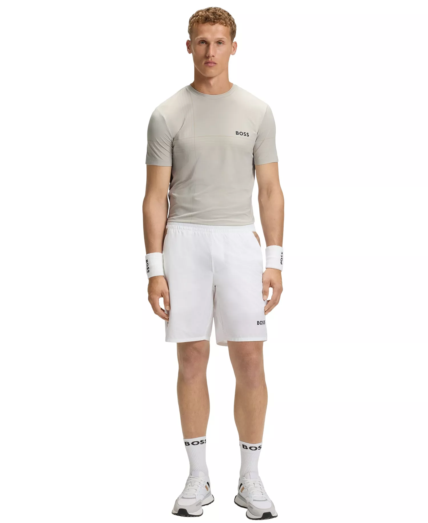 Men's Stretch-Jersey Slim-Fit T-Shirt - Open Beige - L