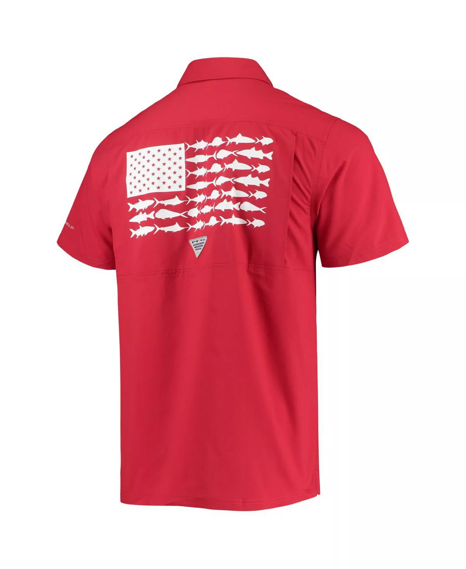 Men's Scarlet Ohio State Buckeyes Slack Tide Camp Button-Up Shirt - Scarlet - L