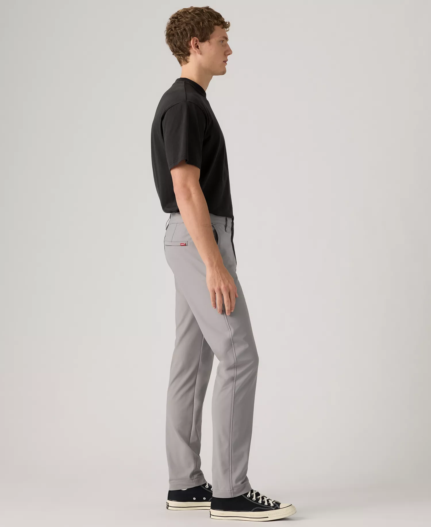 Men's Standard Tapered Style Flex-Tech Chino Pants - Gray - 29x30