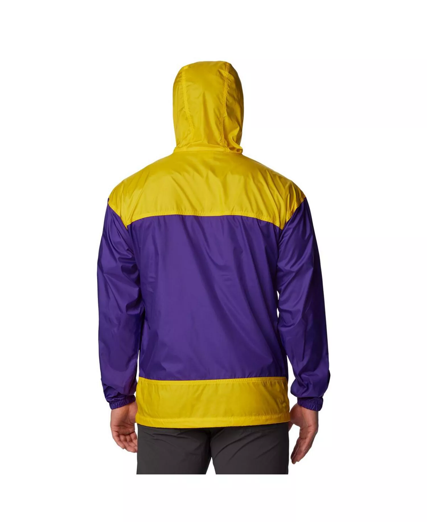 Men's Purple LSU Tigers Flash Challenger Omni-Shade Full-Zip Windbreaker Hoodie Jacket - Purple - M