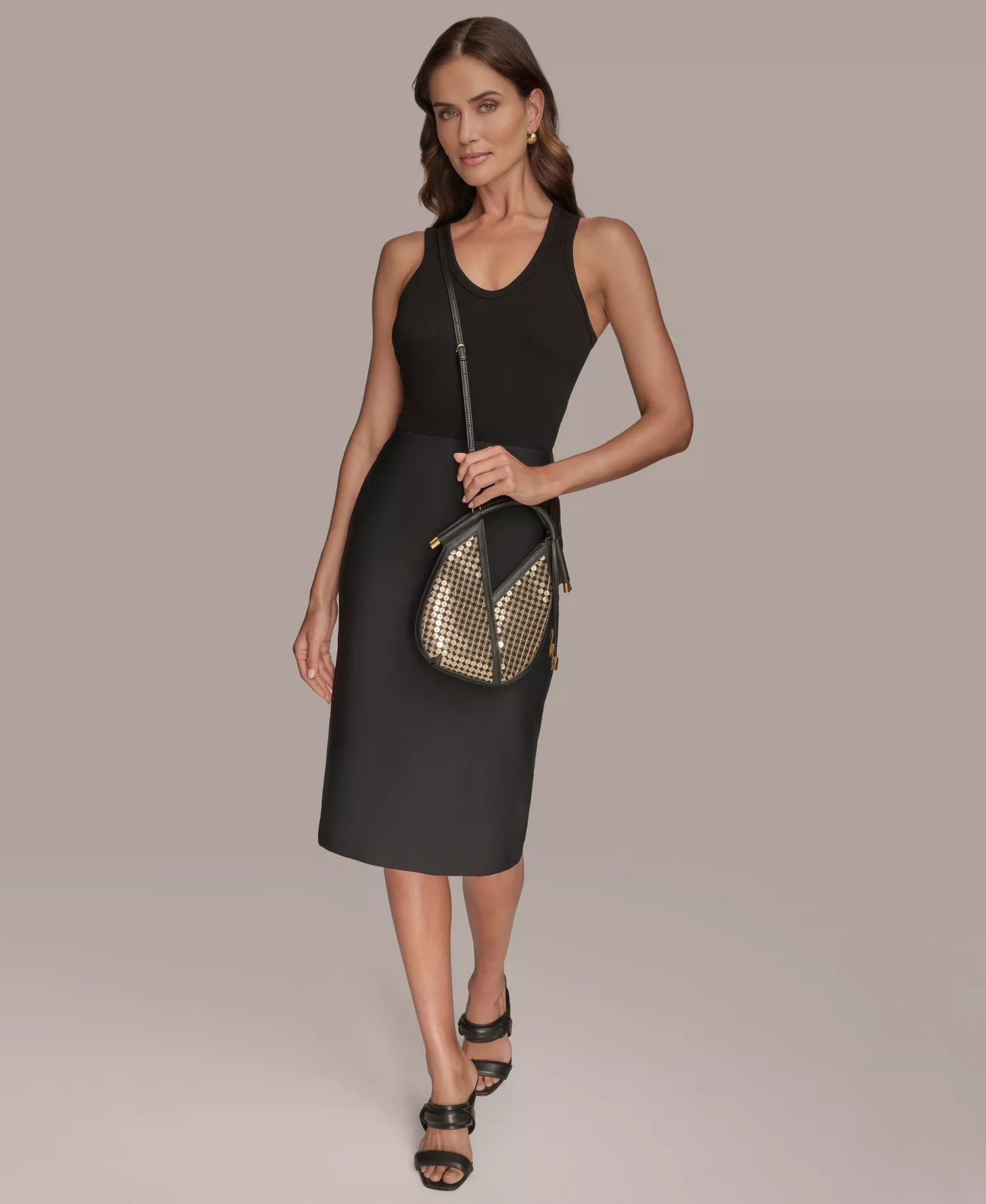 Baldwin Sequin Micro Crossbody Bag - Black/sequin Gold - NO SIZE