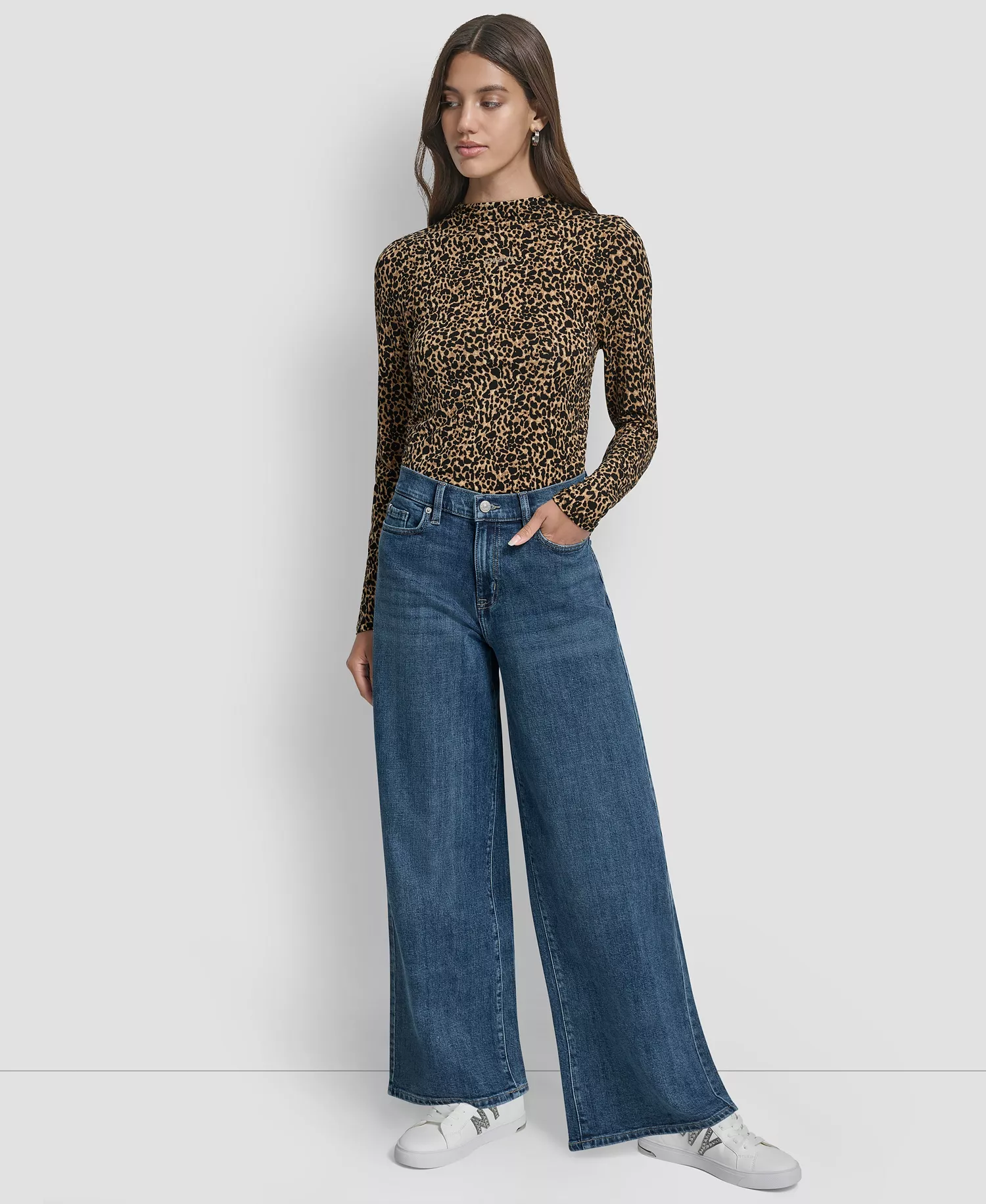 Women's High-Rise Modern Wide-Leg Jeans - Amsterdam Wash - 24x32