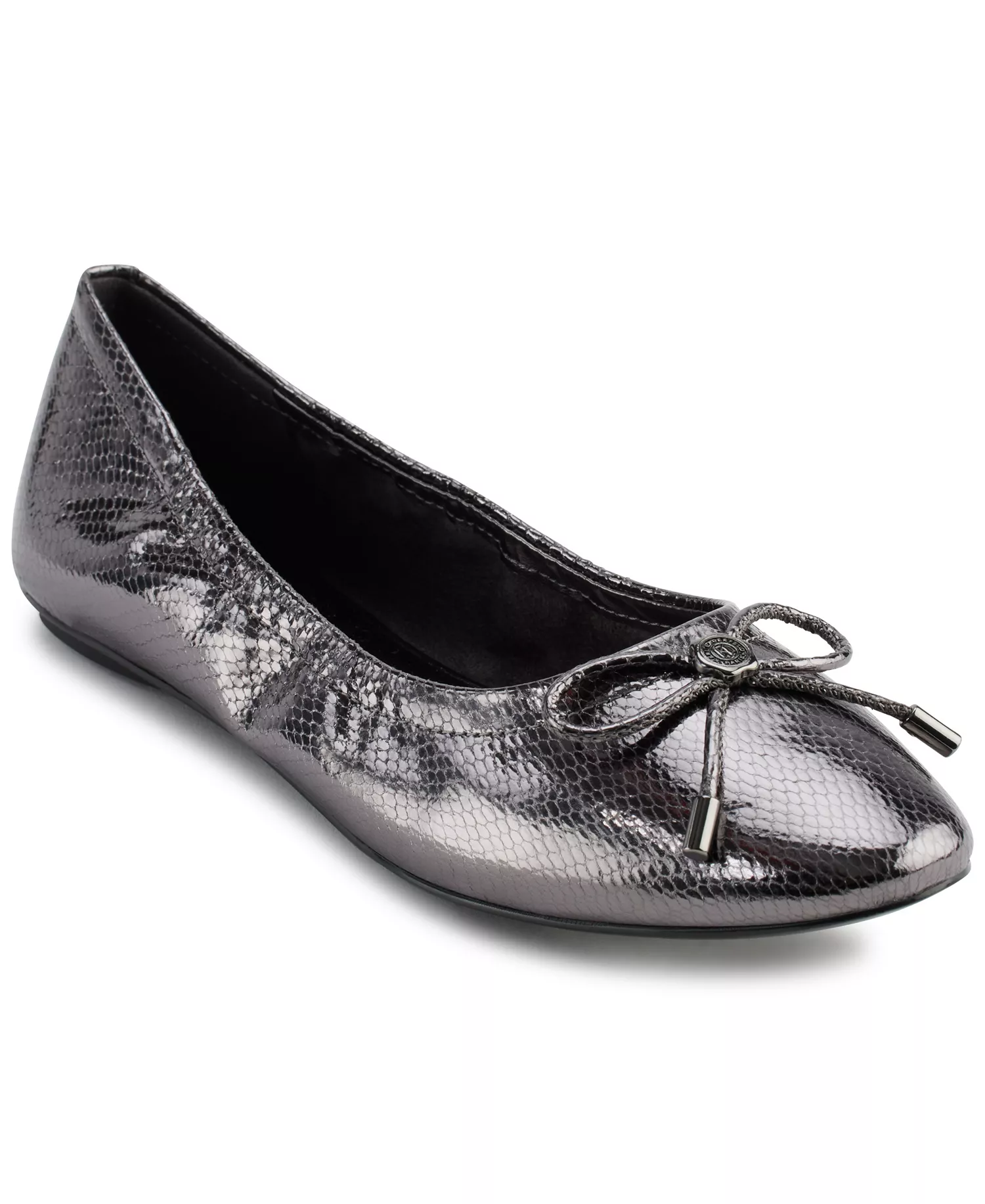 Women's Velma Almond Toe Ballet Flats - Dark Slate - 10M