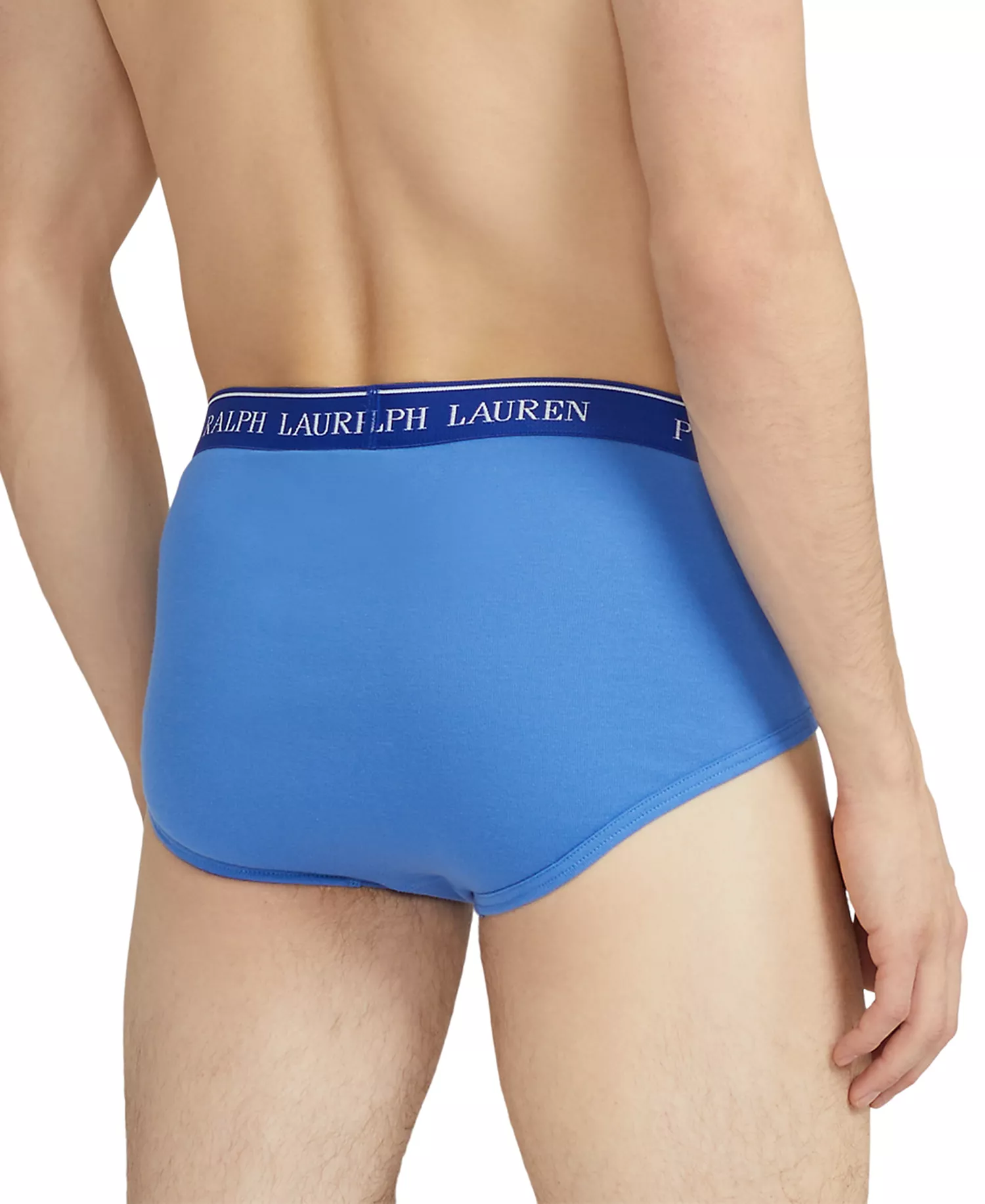 Men's 4-Pack Classic-Fit Mid-Rise Briefs  - Aerial Blue / Rugby Royal / Cruise Navy - L