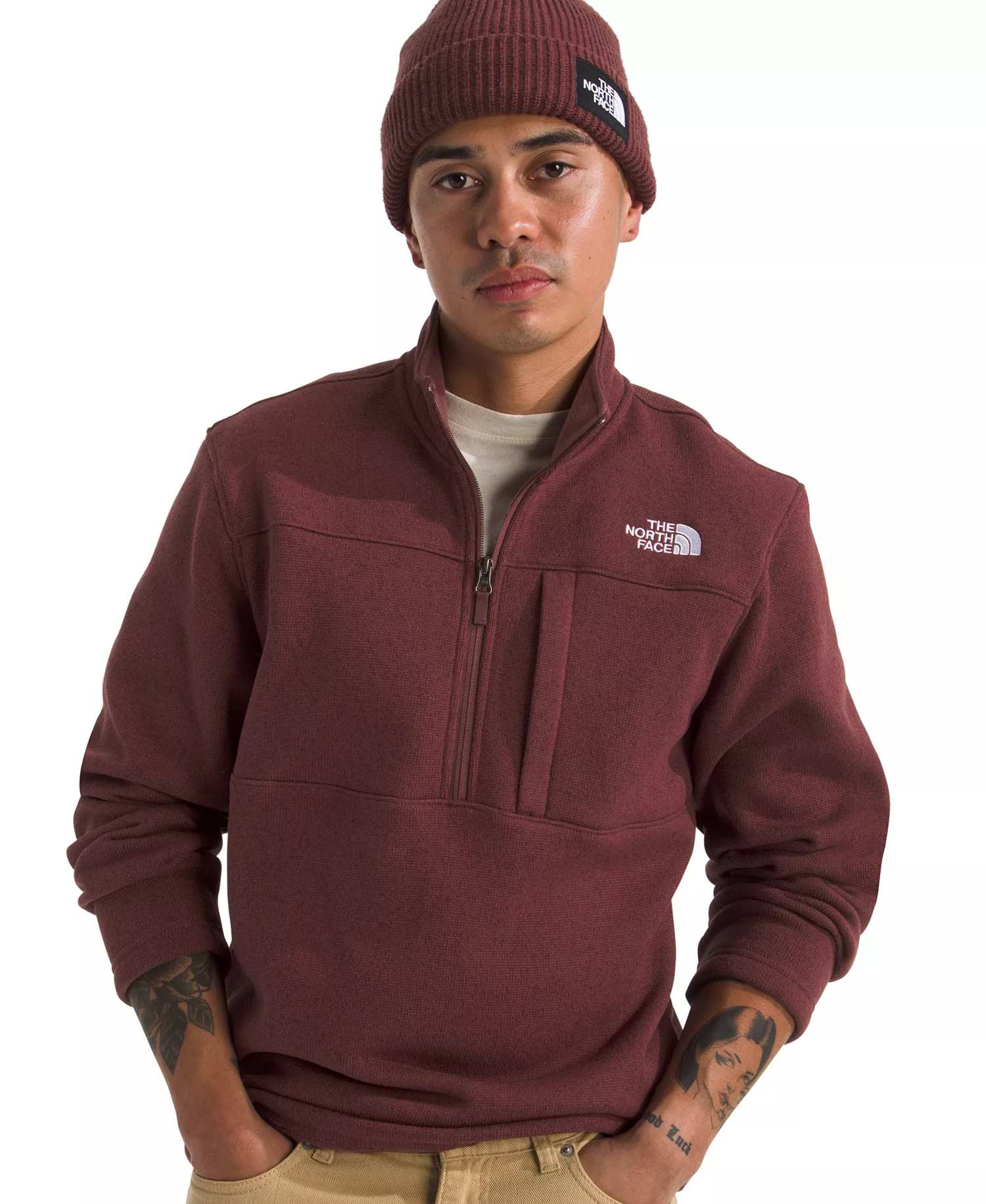 Men's Gordon Lyons Quarter Zip Jacket - Bark Mist Heather - 2XL
