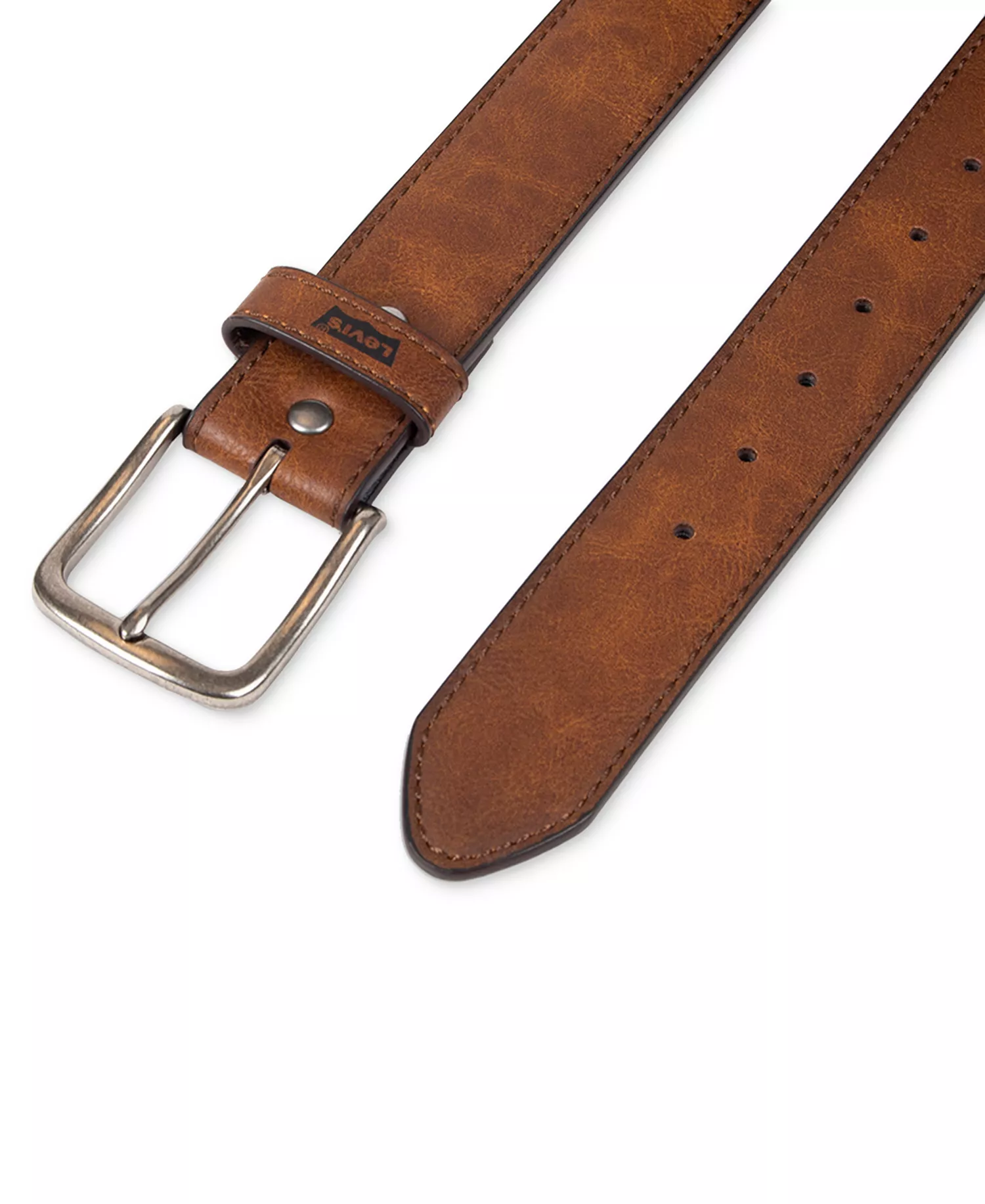 Men's Harness-Buckle Belt  - Tan - L (38-40)