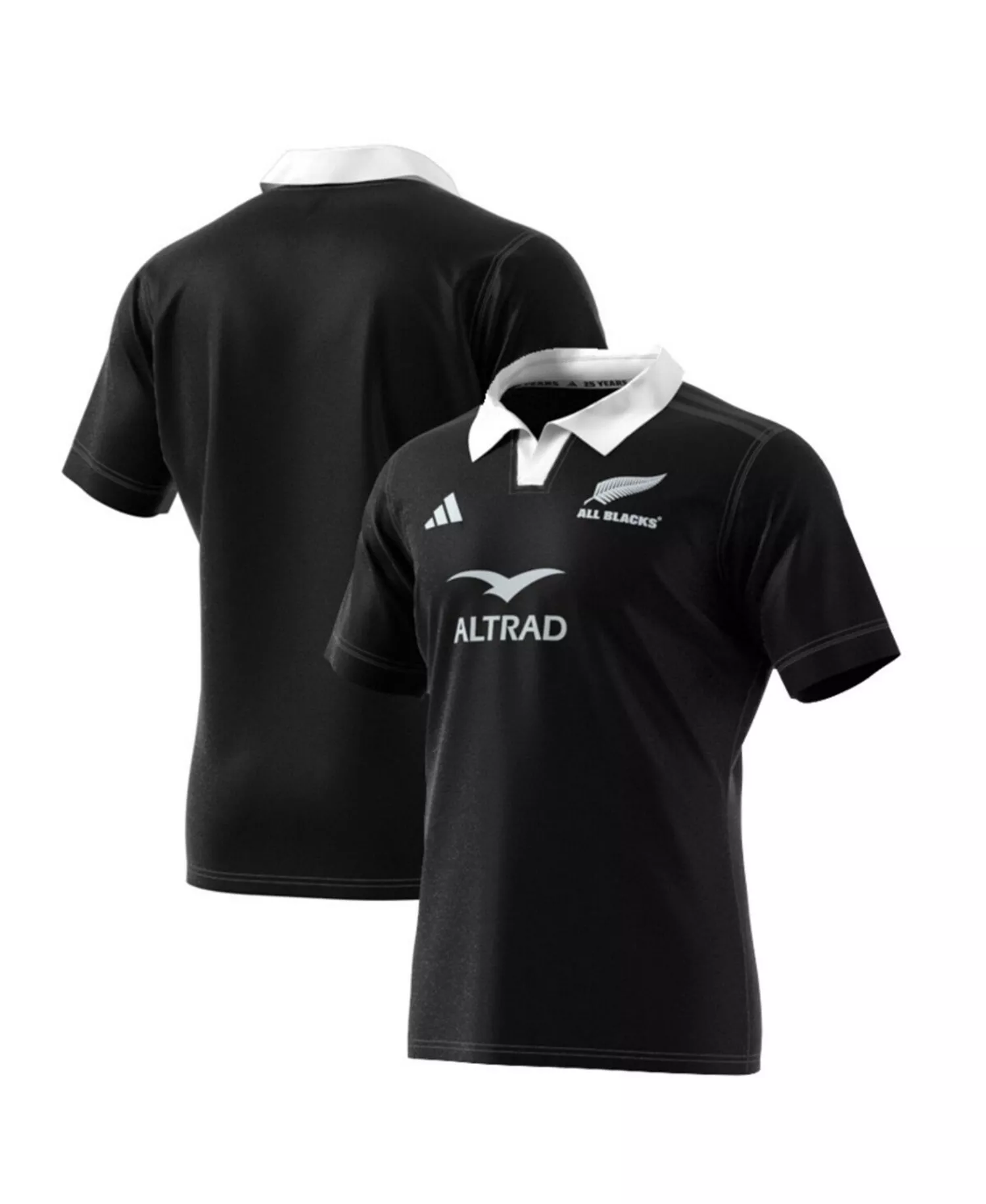 Men's Black New Zealand Rugby 2024/25 Home Replica Jersey - Black - 3XL