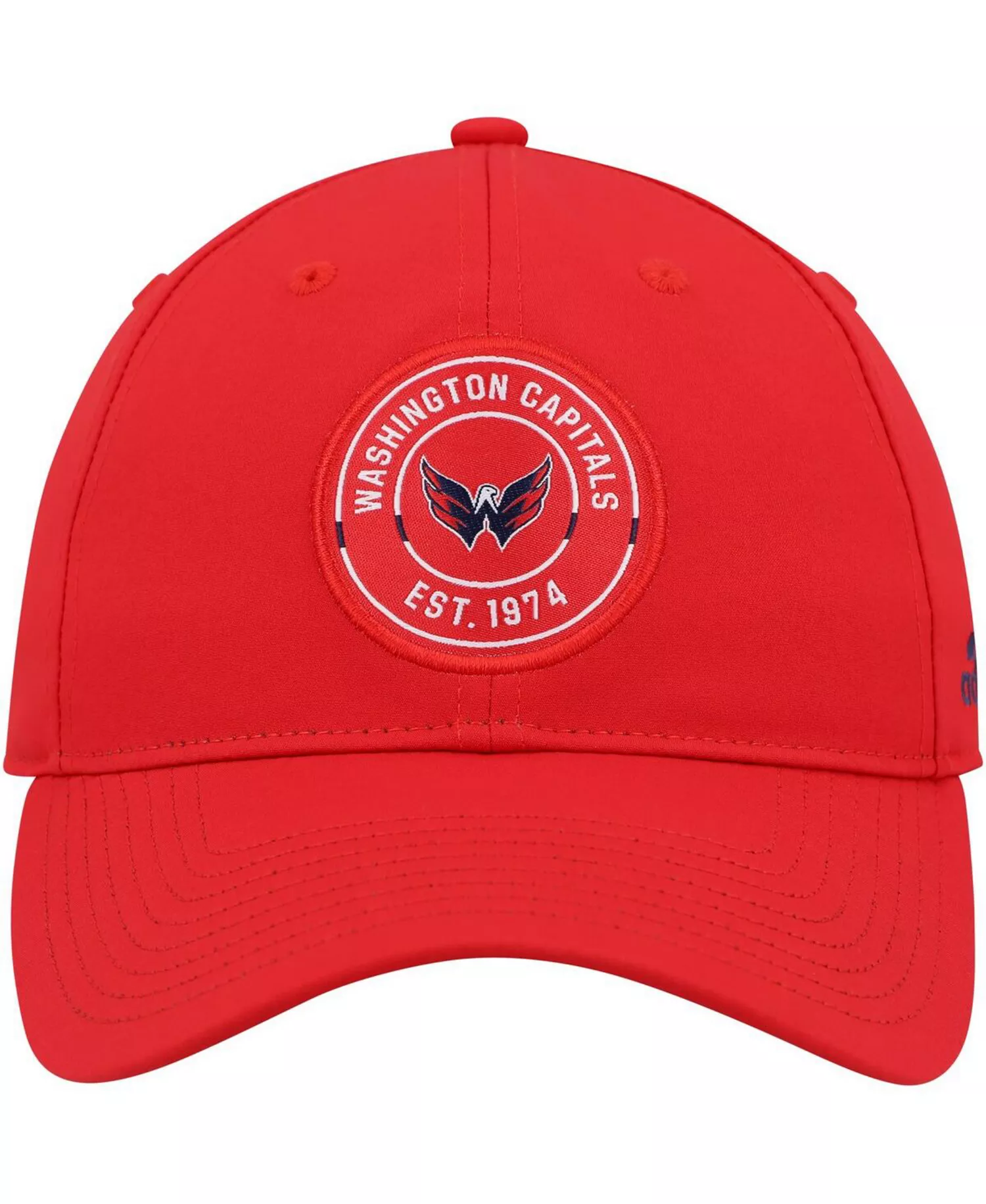 Men's Red Washington Capitals Team Circle Slouch Adjustable Hat - Red - One Size Fits All