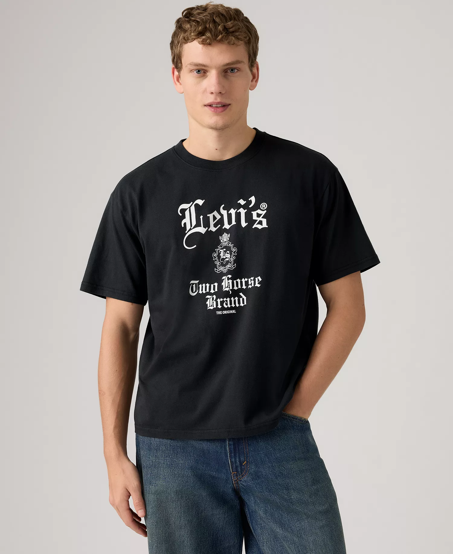 Men's Boxy Crewneck T-Shirt - Black - 2XL