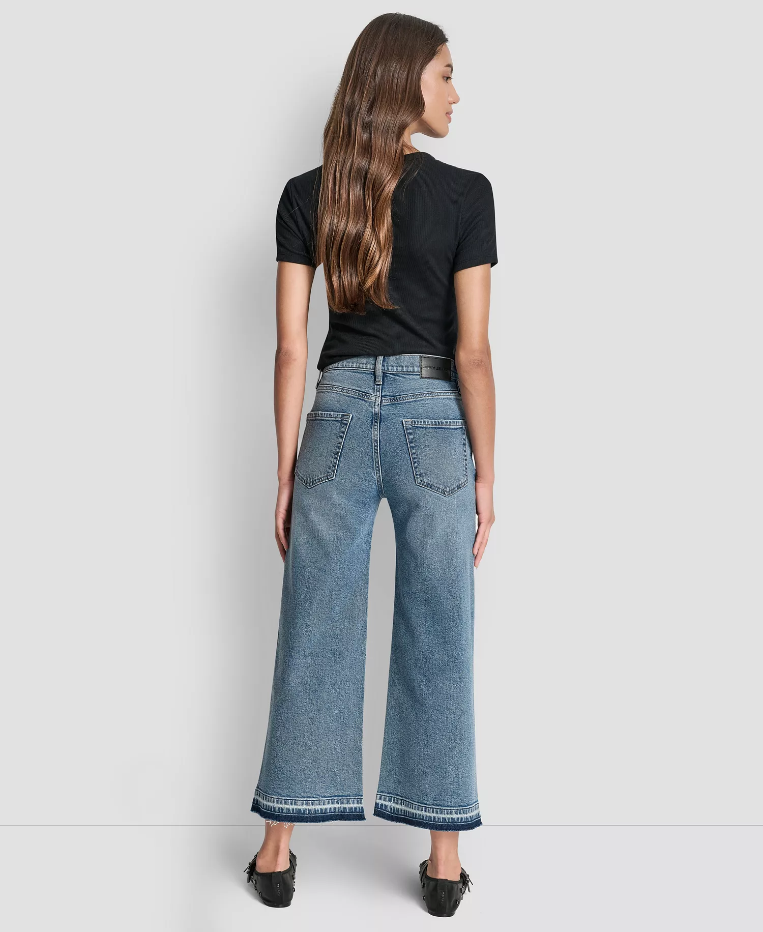 Women's Mid-Rise Wide Leg Jeans - Cedar Hill - 24