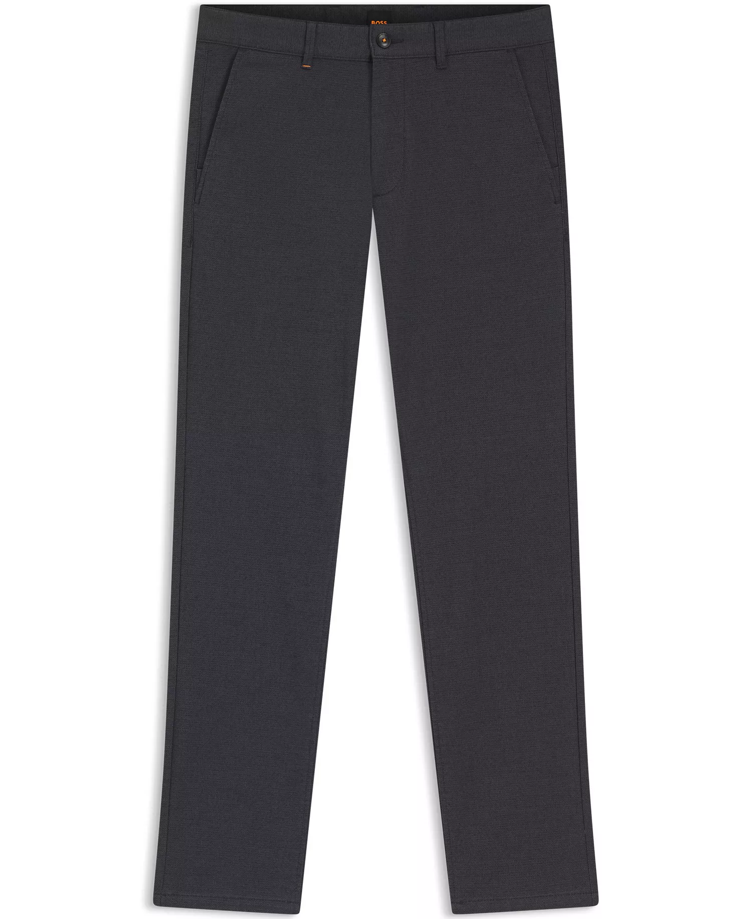 Men's Patterned Stretch Fabric Slim-Fit Pants - Dark Blue - 30x32