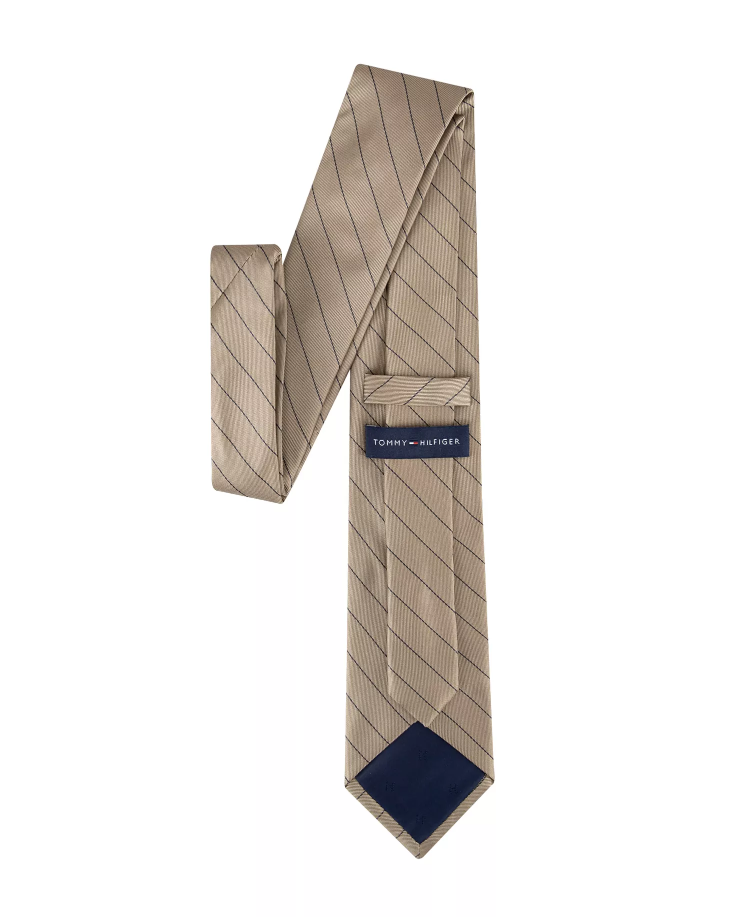 Men's Hallie Pin Stripe Tie - Taupe - ONE SIZE