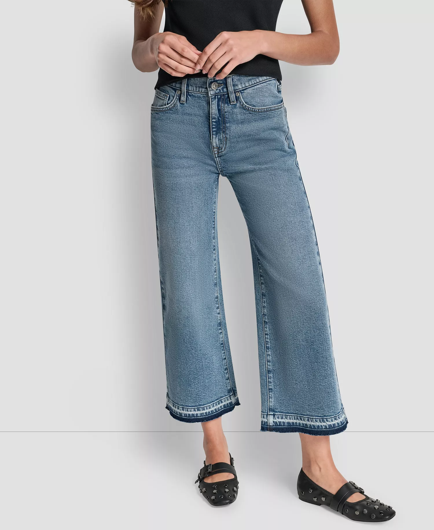 Women's Mid-Rise Wide Leg Jeans - Cedar Hill - 24