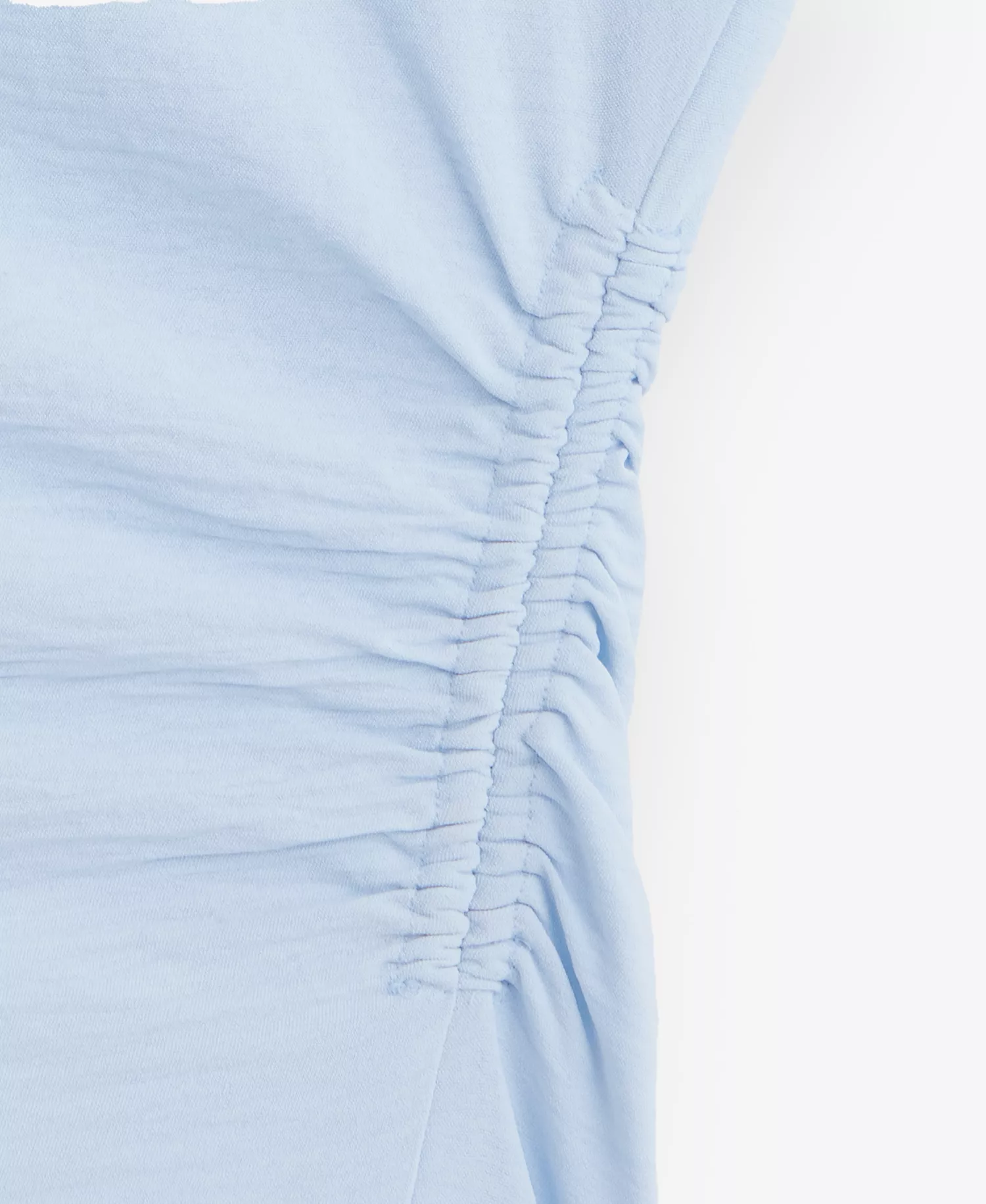Women's Short Sleeve Asymmetric Blouse, Macy's Exclusive - Bliss Blue - L