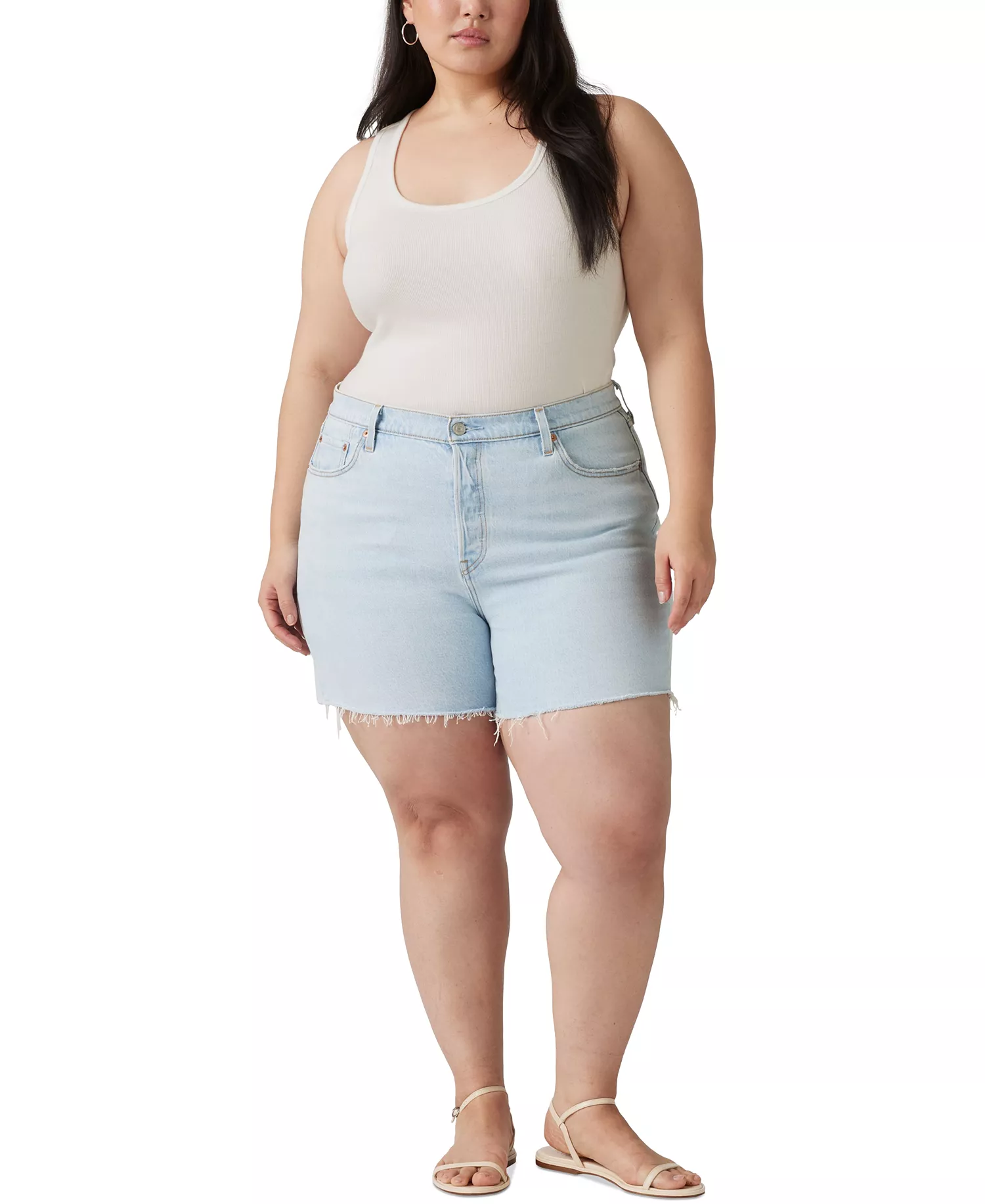 Plus Size 501® Original High-Rise Shorts  - Blank Spot - 16W