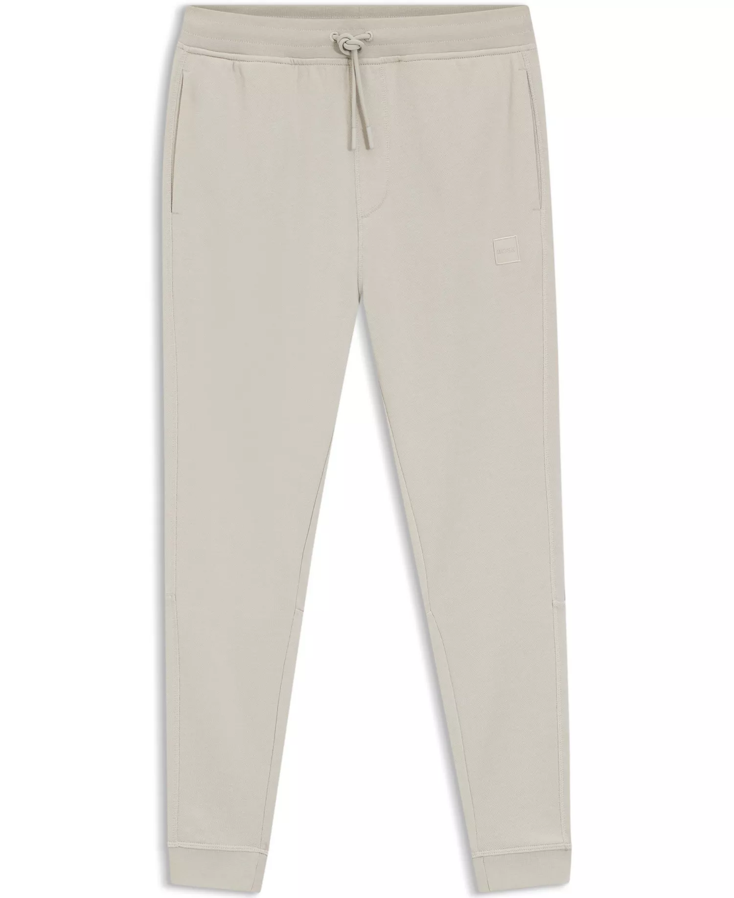 Men's Cotton-Terry Logo Patch Tracksuit Bottoms Pants - Open Gray - 2XL