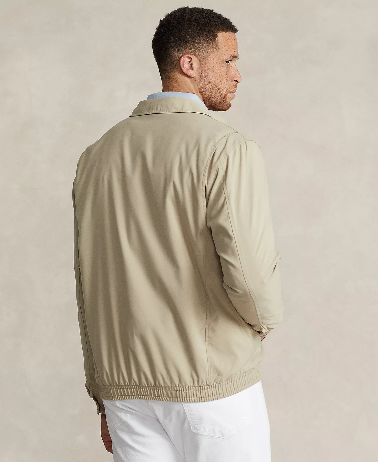 Men's Big & Tall Jackets, Bi-Swing Windbreaker - Khaki Uniform - 2LT