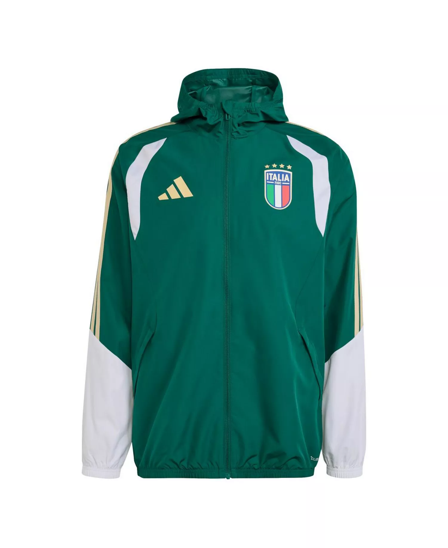 Men's Green Italy National Team FIFA x World Cup 2026 Tiro All Weather Full-Zip Jacket - Green - 2XL