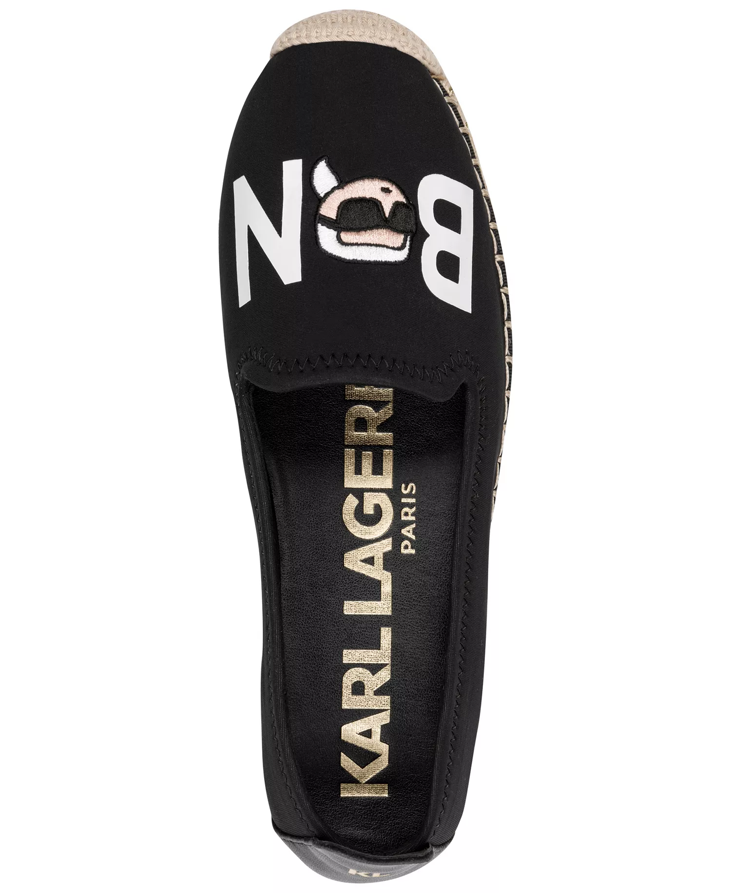 Women's Michaela Bonjour Slip-On  Espadrilles Flats - Black - 10M