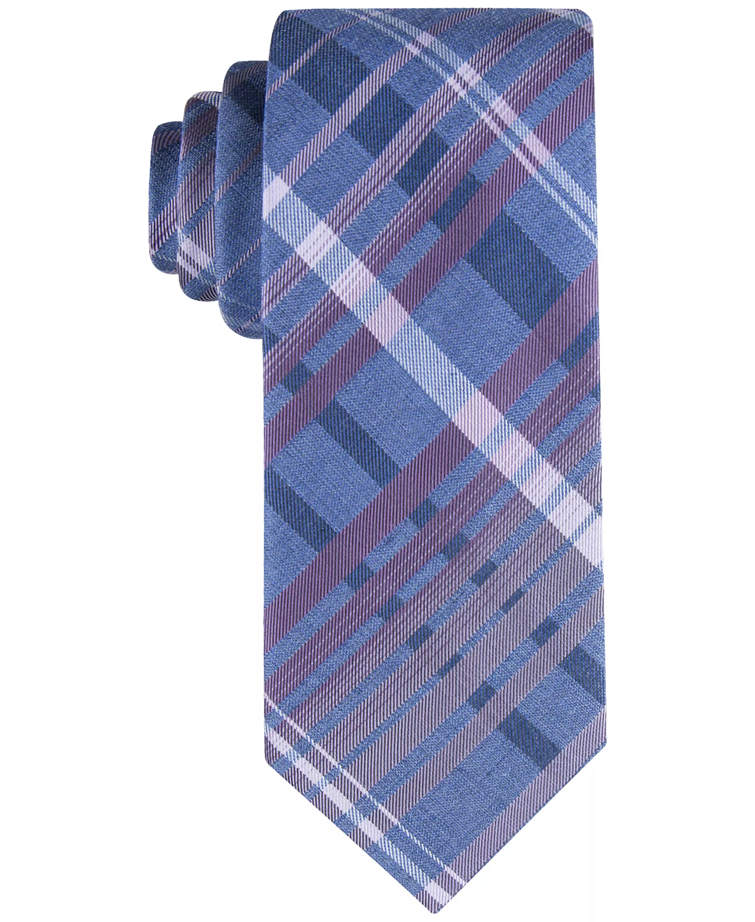 Men's Large Ombre Grid Tie - Blue - ONE SIZE