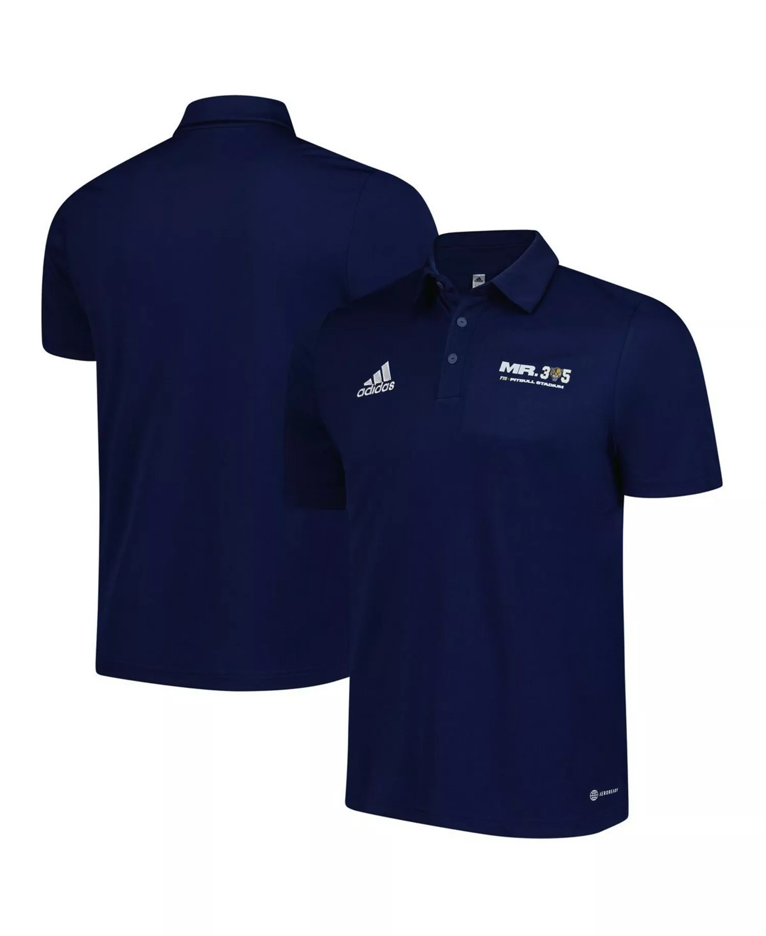 Men's Navy FIU Panthers x Pit Bull Entrada AEROREADY Polo Shirt - Navy - 2XL