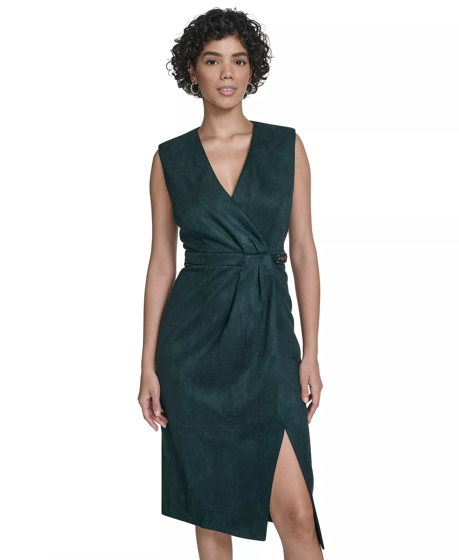 Women's Side Chain Midi Dress - Malachite - 16